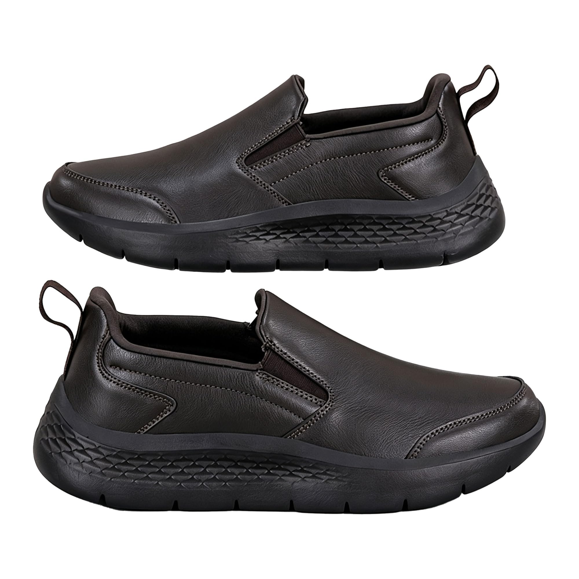 Generico Scarpe da Chef Antiscivolo Uomo Donna, Sneakers da Cucina Impermeabili in Pelle, Scarpe da Lavoro Ristorazione con Suola Antiscivolo e Ammortizzazione