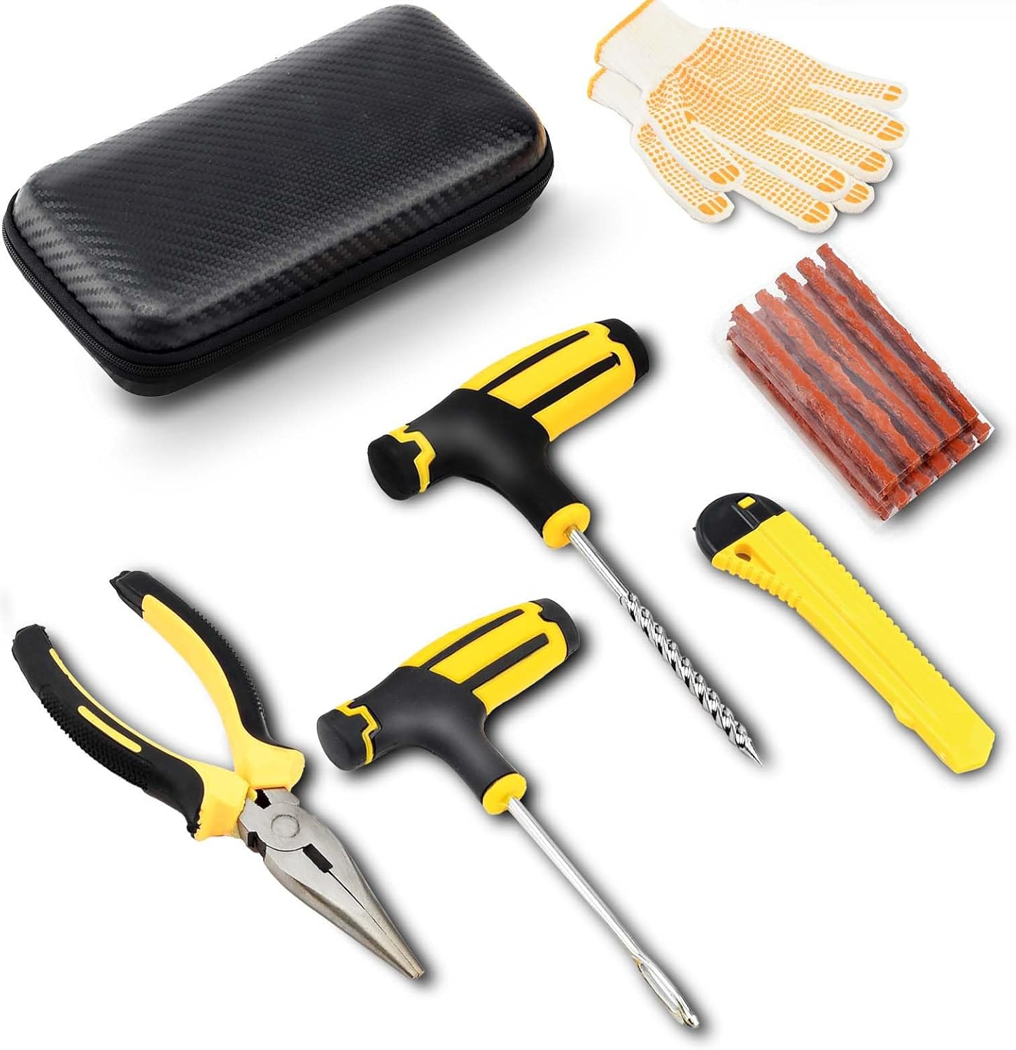 YUFANYA Tyre Repair KitCar Puncture Repair Kit,Flat Tyre Tools