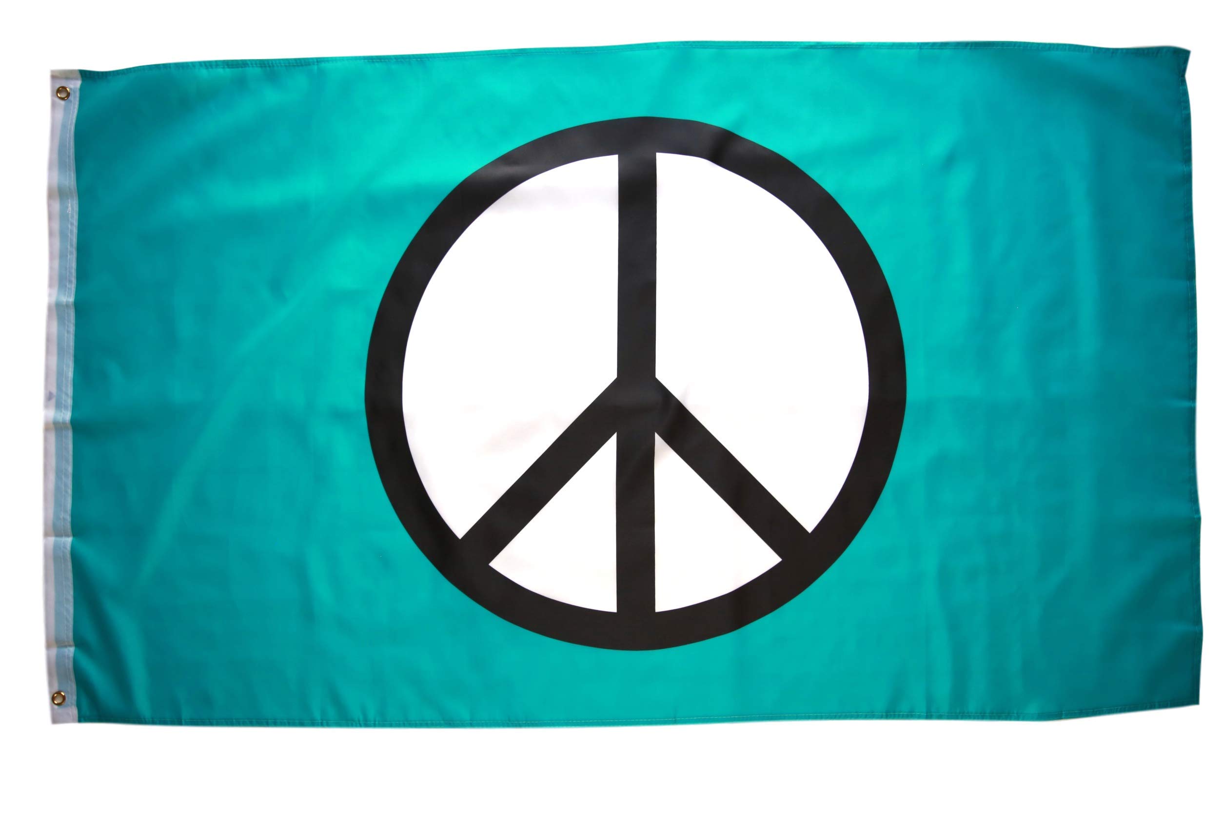 High Supply 3x5 Foot Peace Flag with Double Stitched Edges, 100% Polyester Fabric, and Two Brass Grommets, Peace Sign Flag