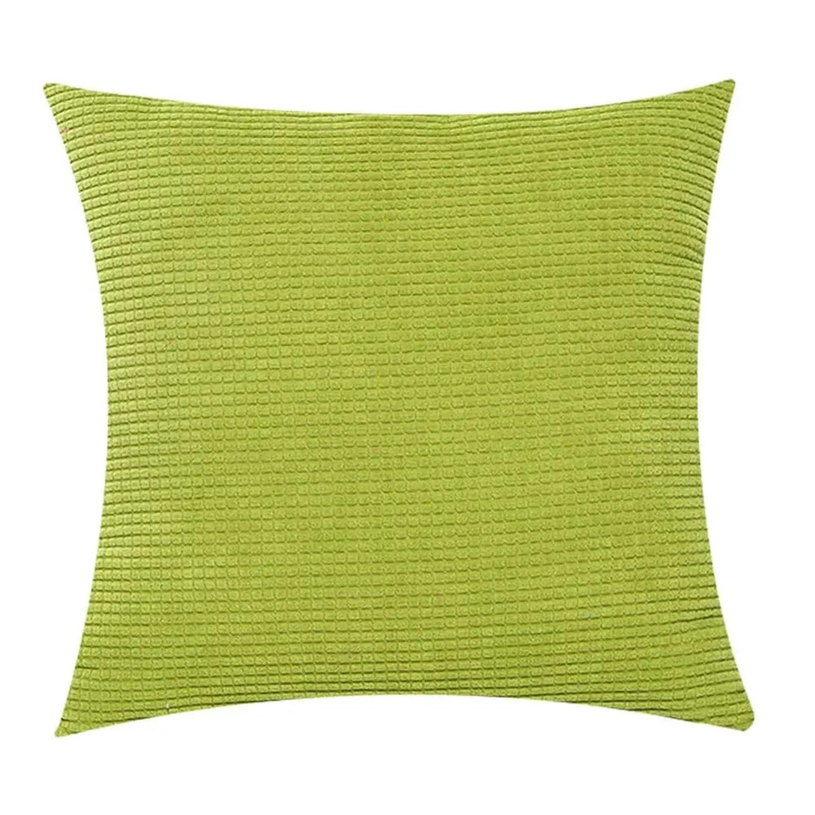 BFLCWSTD Cushion Covers Corner Cushion Covers Throw Pillow Couch Sofa Bed Comfortable Supersoft Corduroy Corn Striped Both Sides(Green)