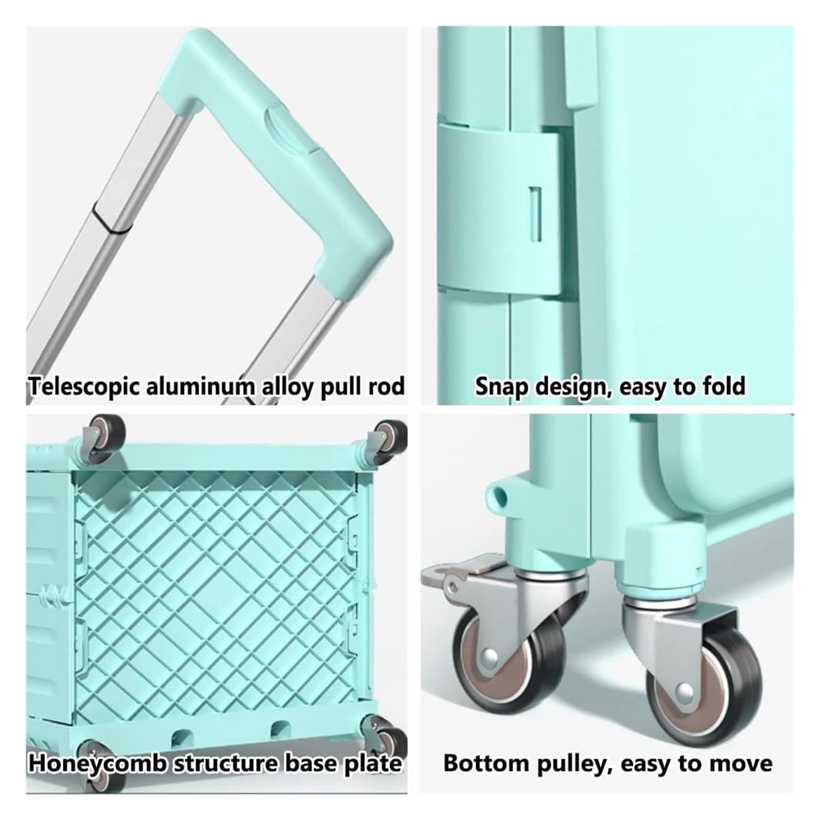 Carrello pieghevole per la spesa con ruote e tettoia, portatile, per generi alimentari e uso esterno, perfetto per un facile trasporto e gite in famiglia