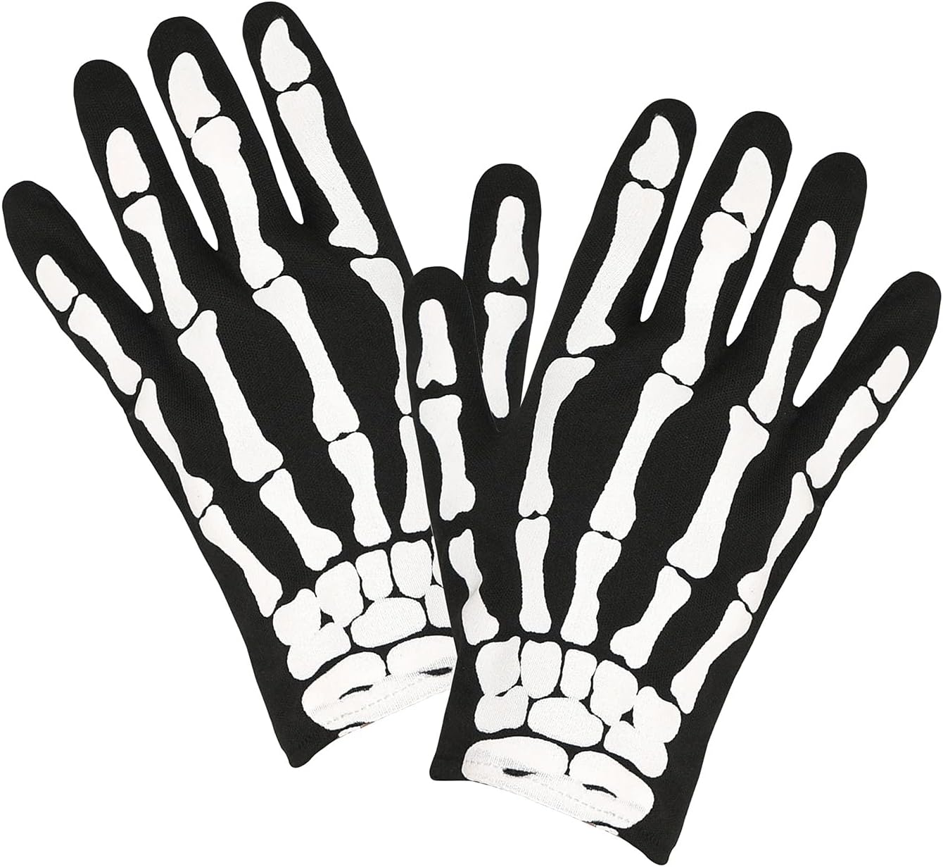 Widmann W MILANO Party Fashion 34275 Skeleton Gloves, Bones, Halloween, Carnival, Theme Party
