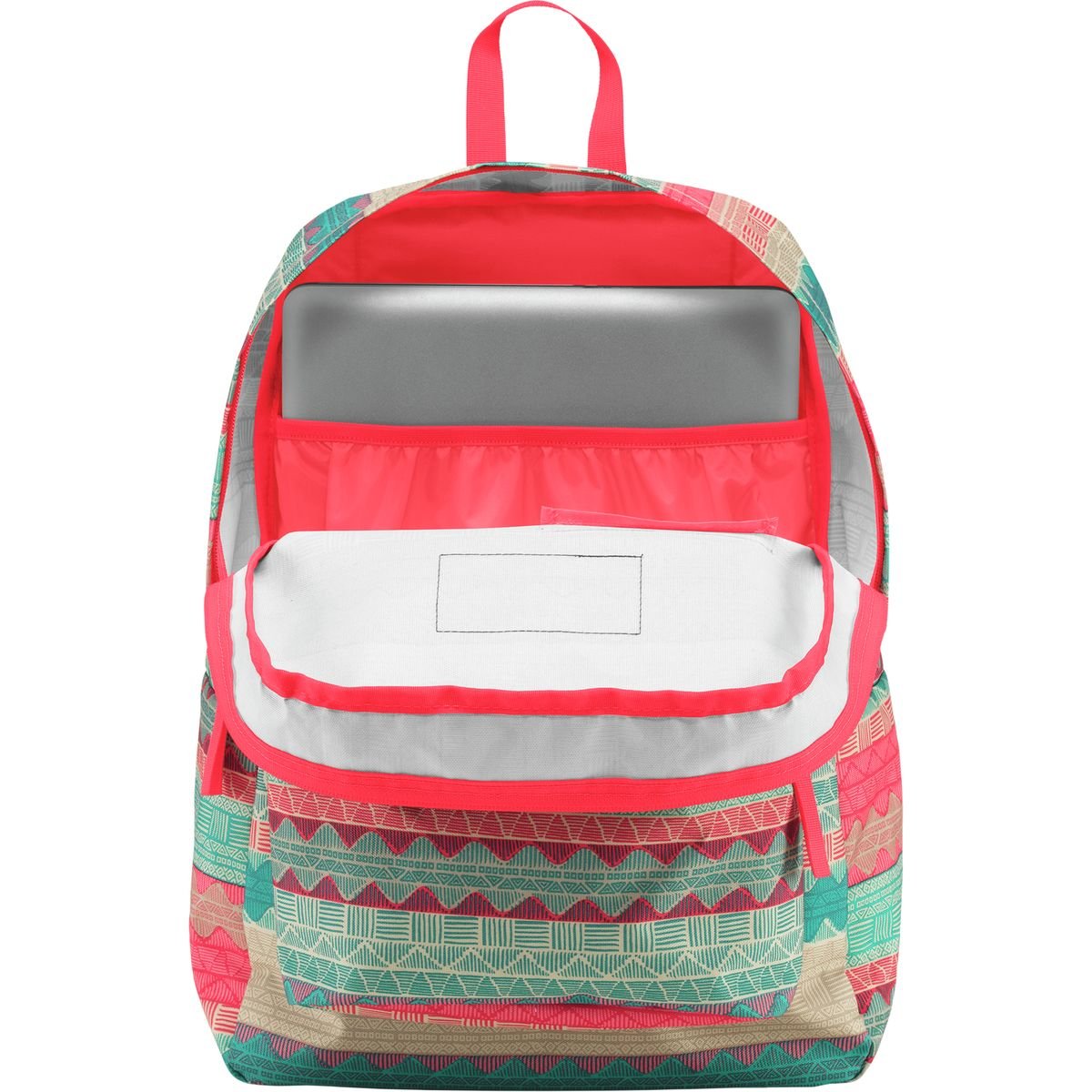 boho stripe jansport backpack NEW Jansport Digibreak Multi Tan Boho Stripe Tech Backpack