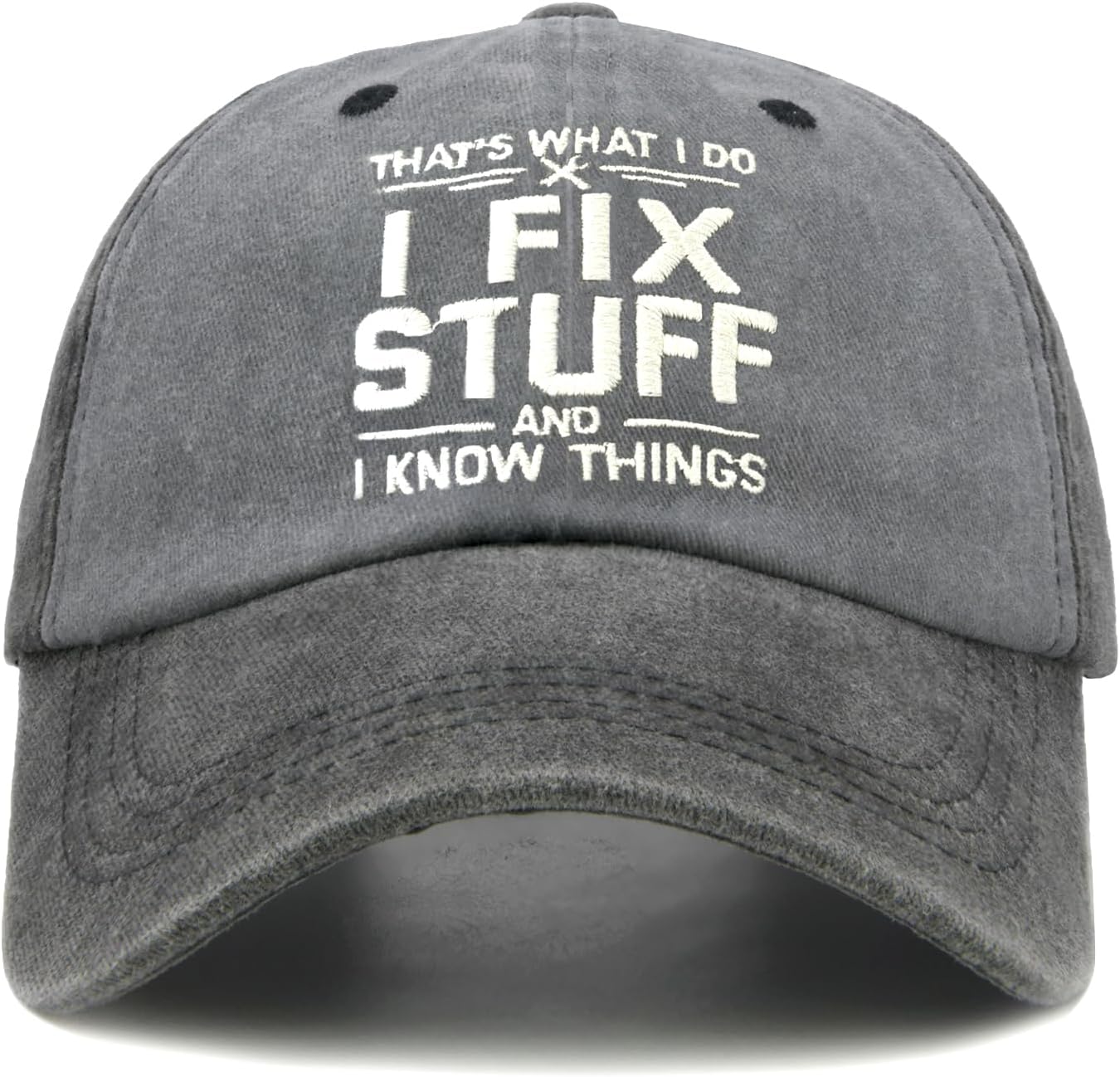 I Fix Stuff Hat for Men Mechanic Baseball Cap, Fathers Day Birthday Gifts for Dad from Daughter Son Wife