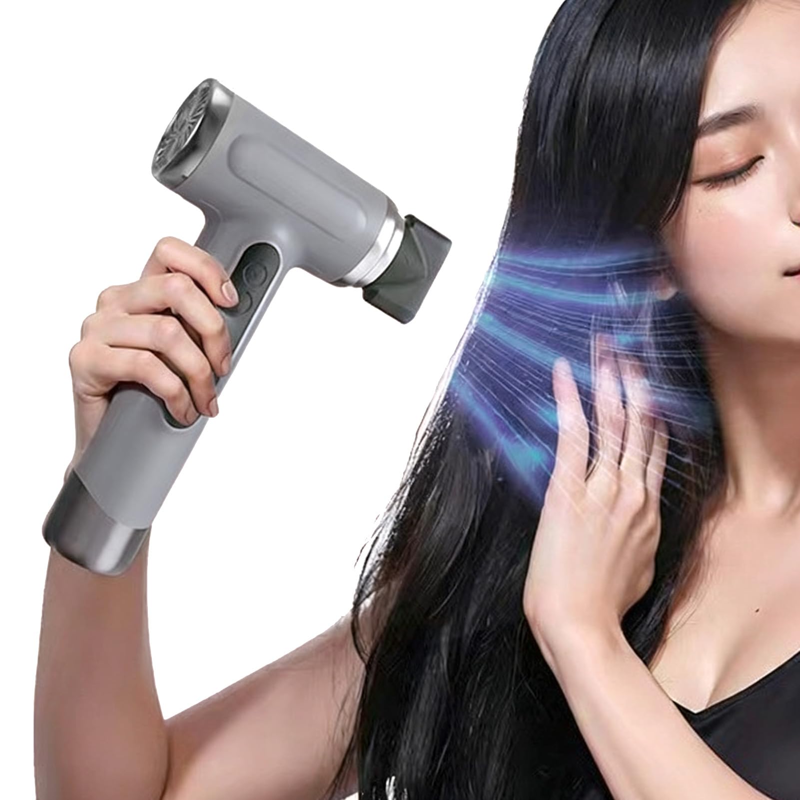 Greensen Secador de Pelo Portátil, Secador de Pelo Inalámbrico con Batería Recargable USB de 15600mAh y Potencia de 200W, para Uso en Viajes, Exterior y Hogar
