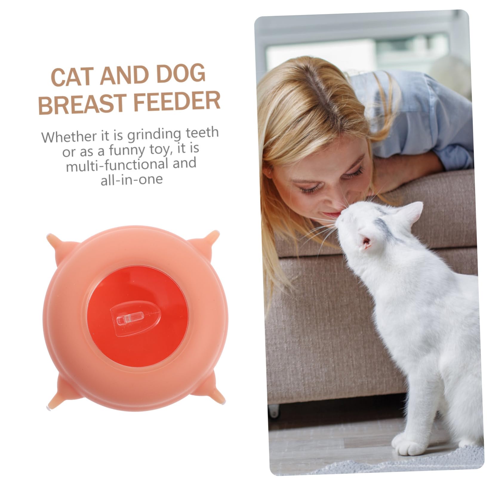 Biberon per Cuccioli e Gattini in Silicone, Rosa, Facile da Pulire, 1 Tettarella, per L’Allattamento dei Piccoli Animali | Facile da Pulire, per Piccoli Animali Domestici, Accessorio per Alimentazione e Allattamento