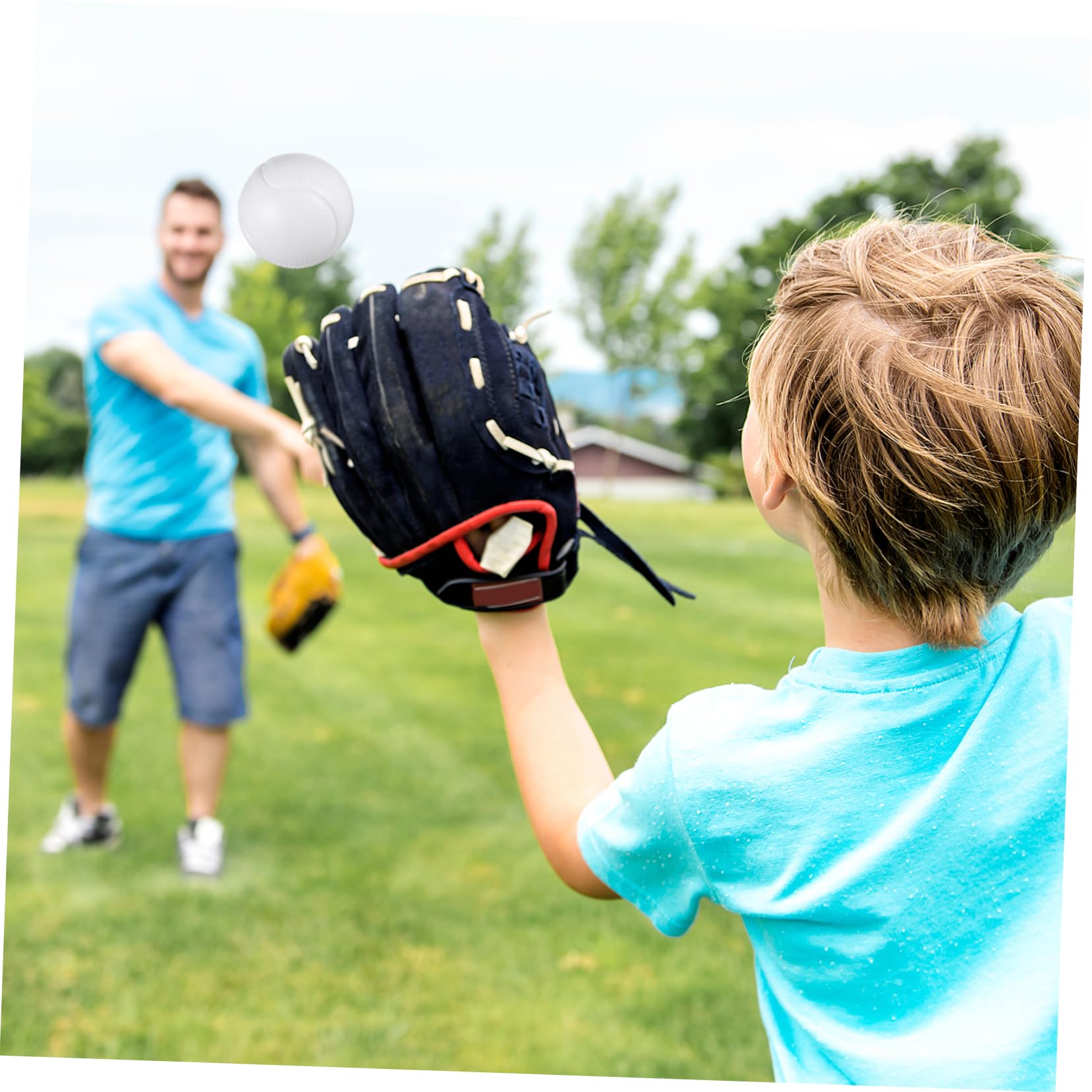 VICASKY Jouets De Baseball pour Garçon Et Filles Kit Extérieur 6 Pièces Plastique Léger Jeu Interactif Coordination Main-Pied Activité Parents-garçon Et Filles