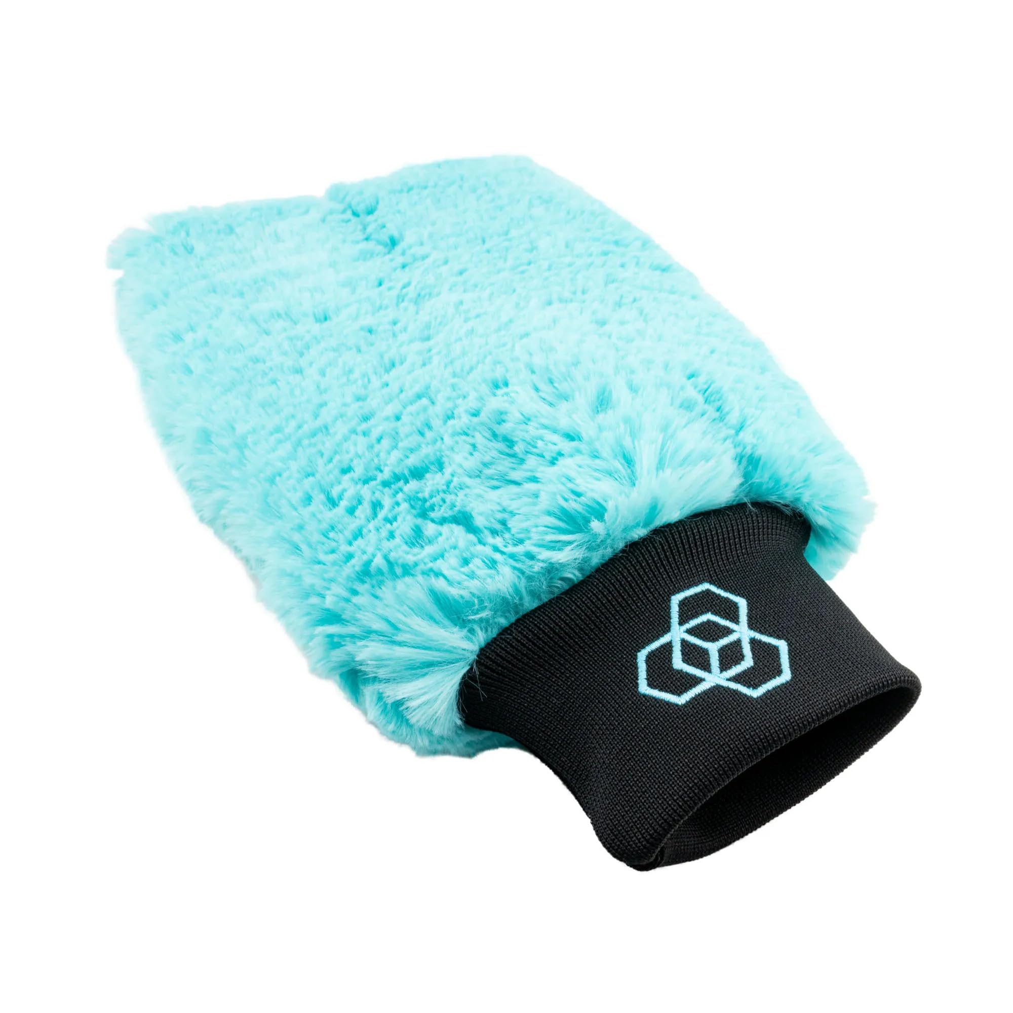 CARBON COLLECTIVE - Supreme Plush Wash Mitt 4.0 Turkusowo-Niebieski
