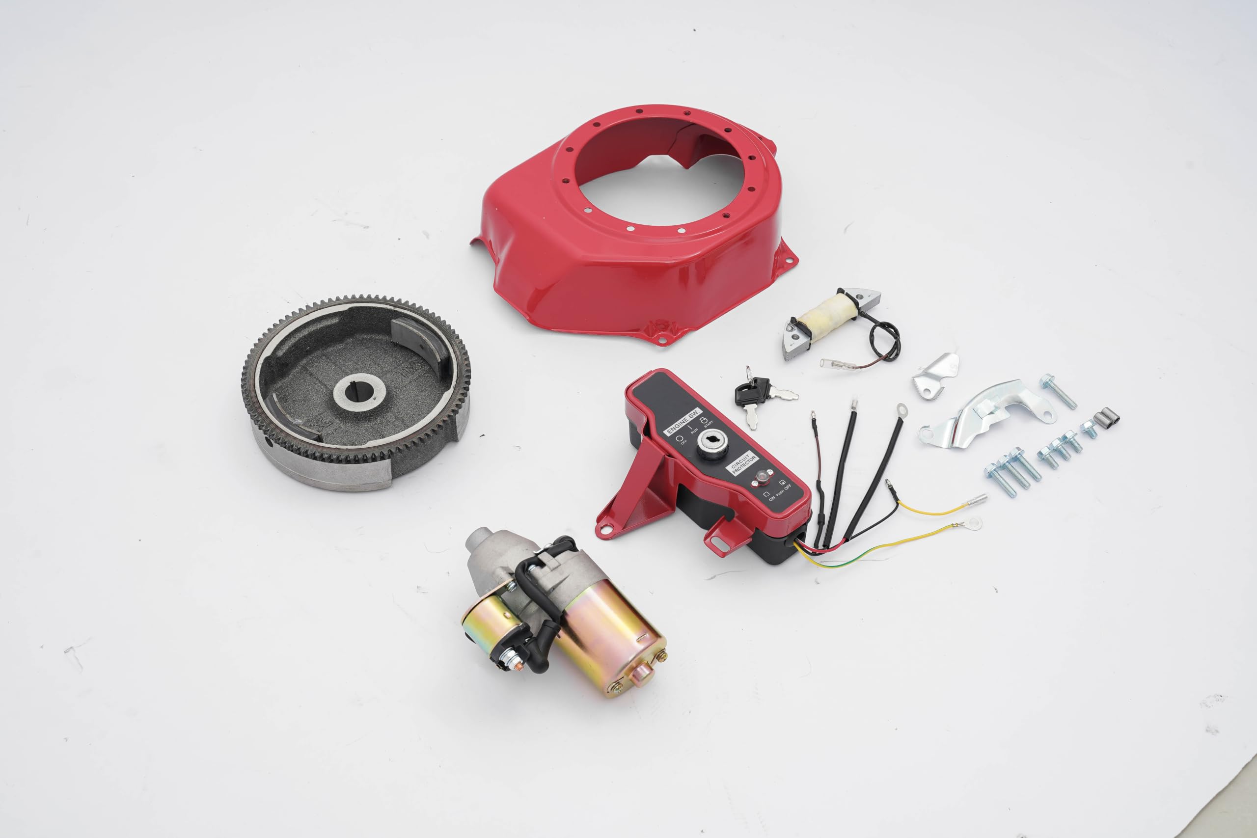 Kit de arranque eléctrico del motor, conversión de 12 V, predator Honda GX | Alto Torque, Instalación Fácil, Metal Resistente, Kart Segadora Generador, Conjunto Completo