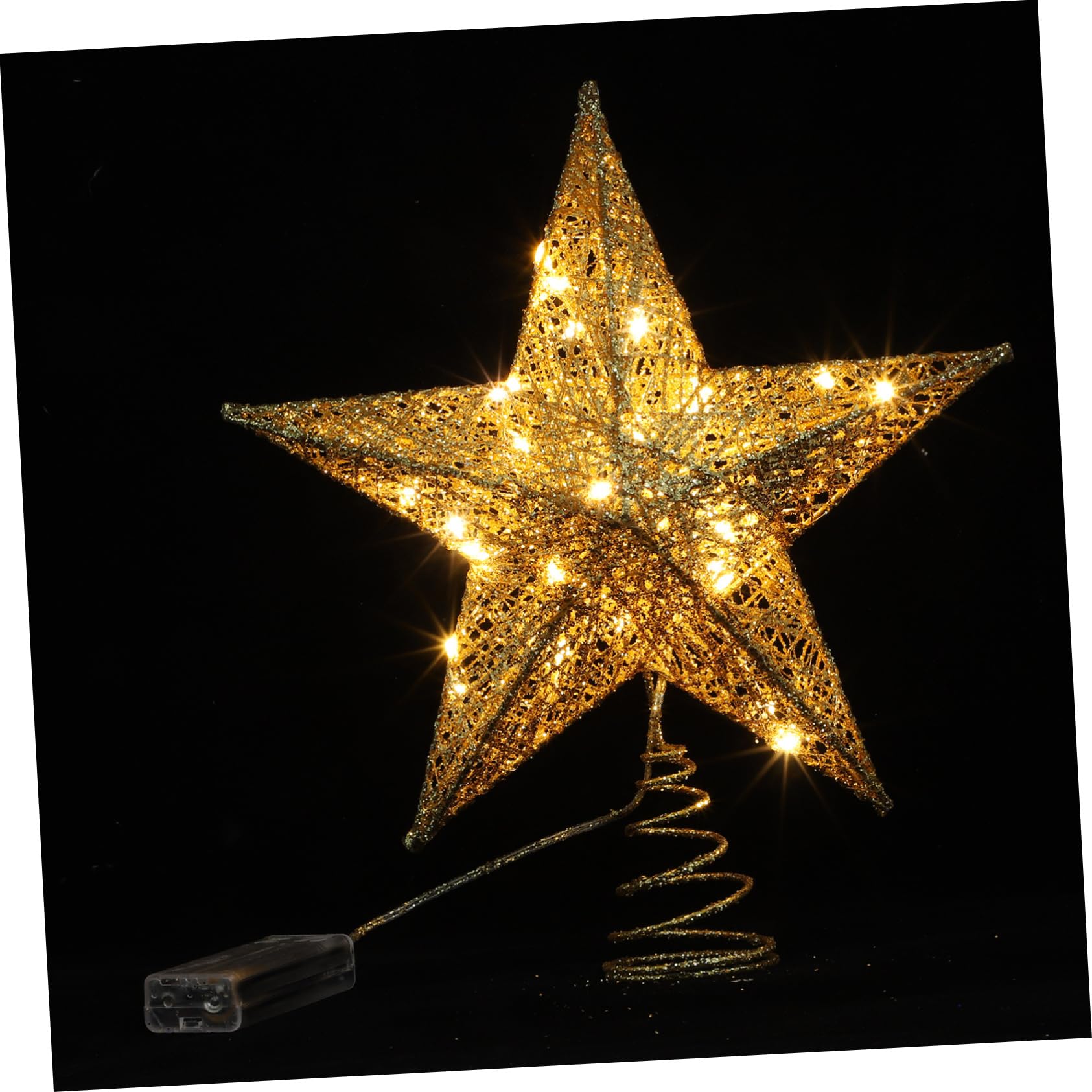 Estrella LED para Árbol de Navidad con Soporte Antivuelco e Iluminación Suave sin Calor