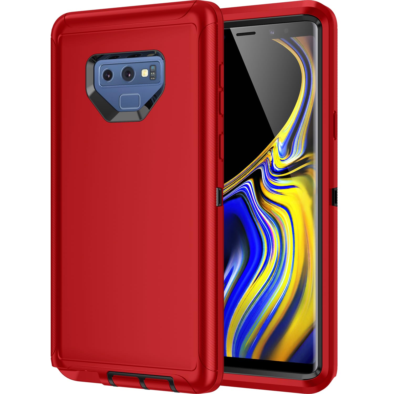 Mieziba for Galaxy Note 9 Case,Shockproof Dropproof Dustproof,3-Layer Full Body Protection Heavy Duty High Impact Hard Cover Case for Galaxy Note 9,