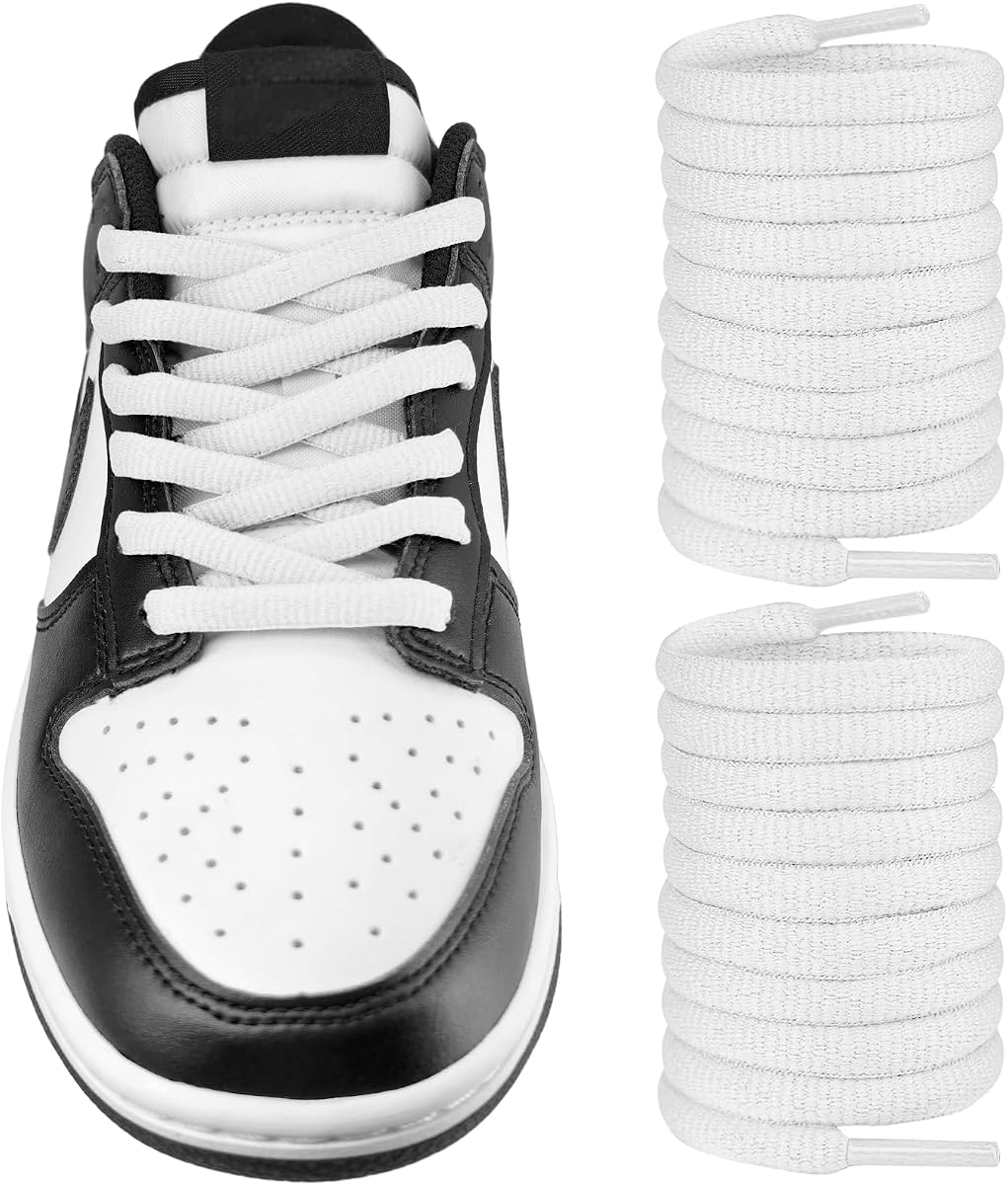 UamGlsob Cordones ovalados gordos para zapatillas SB Dunk Low/High Pro, cordones ovalados ultra anchos y gruesos de 5/16 pulgadas de repuesto para zapatos de skate