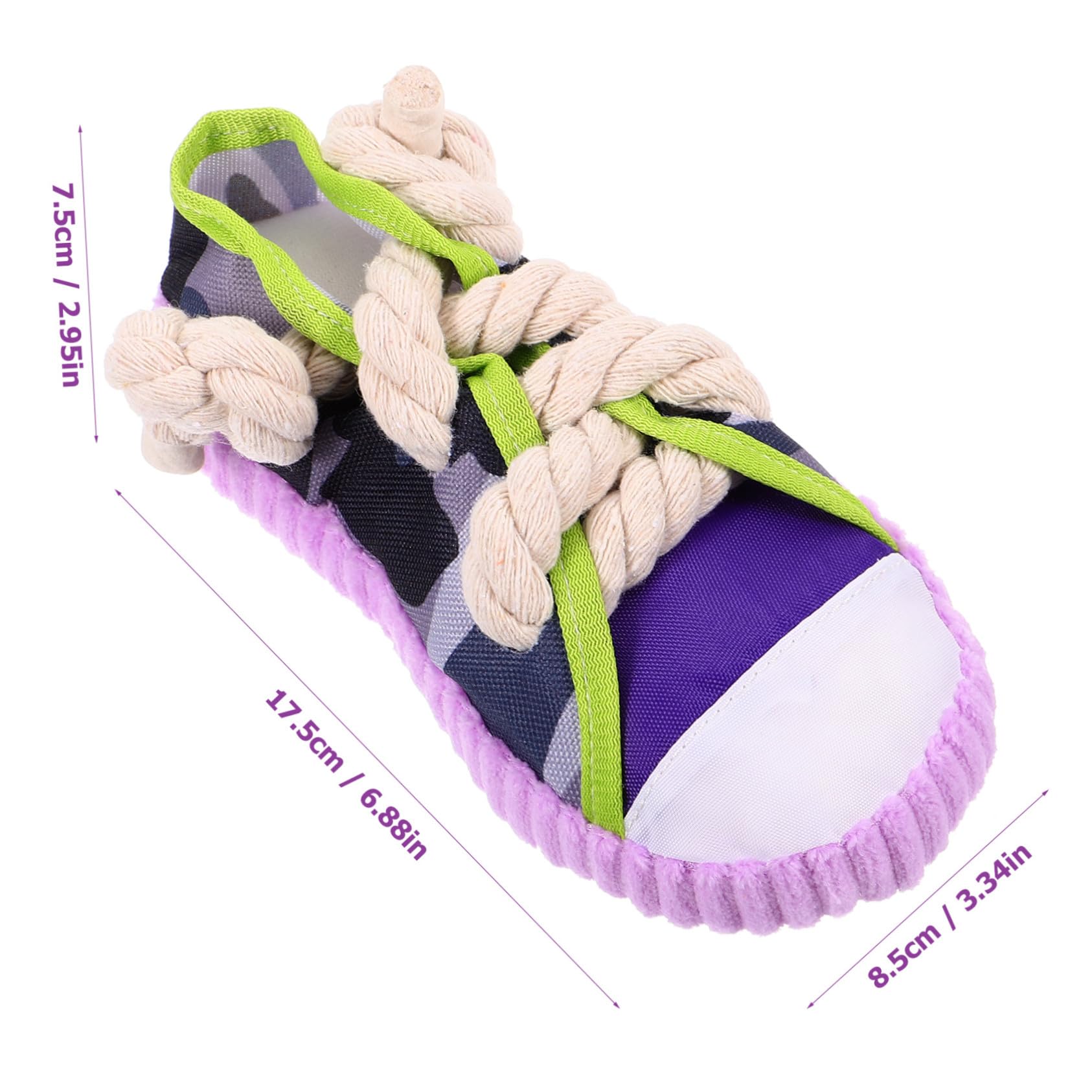iplusmile Juguete para Perros Molar Forma de Zapatilla con Chirriador Resistente y Ligero para Cachorros y Perros Pequeños Interactivo y Práctico para Morder y Corregir Hábitos