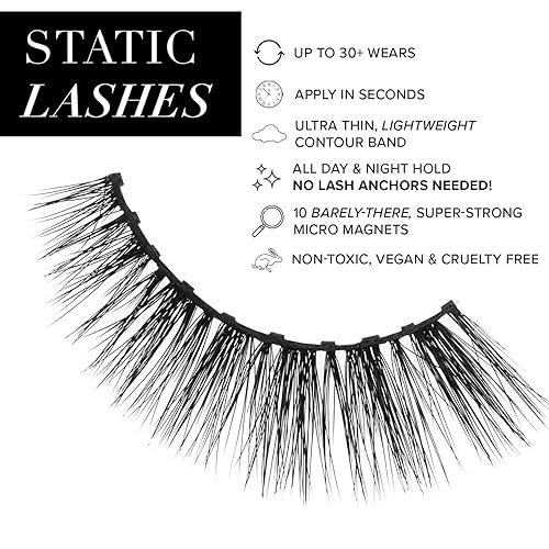 Miniatura 9 de STATIC NAILS Pestañas magnéticas para ojos sutilmente sexy negro coqueta