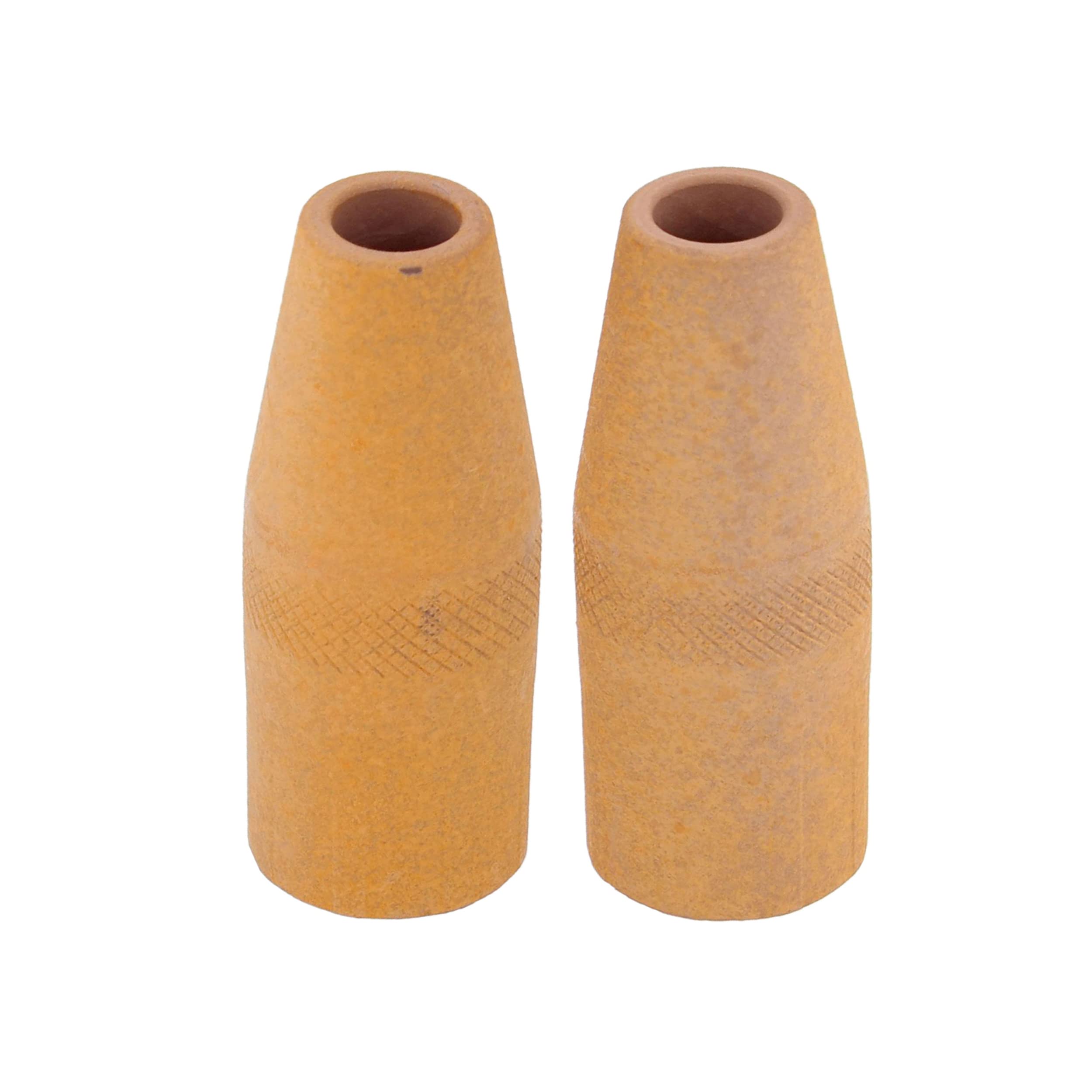 WALTERWelding Nozzle 2pc Set - 3/8in Diameter Pre-Coated Ceramic E-Weld Nozzles Lincoln Style 250L and 350A Capability