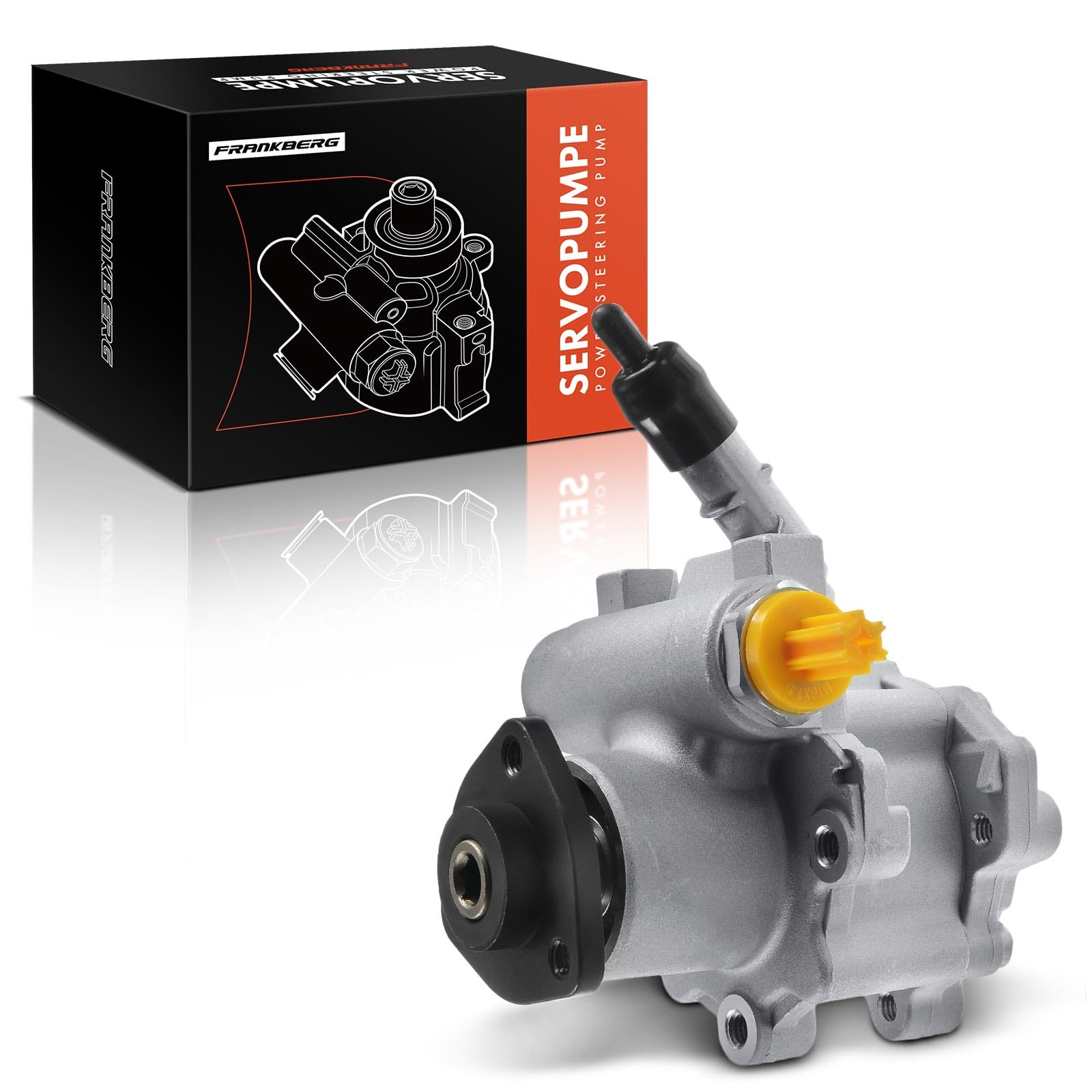 Frankberg Power Steering Pump Hydraulic steering Without Pulleys Compatible with 1 Series E81 E87 E88 E82 2.0L 2004-2013 3 Series E90 2.0L 2004-2013 X1 E84 2.0L 2009-2015 Replace# 32416788838