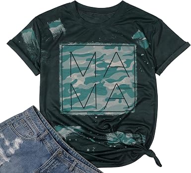 Tie Dye Shirt Women Mom Life Tshirts 