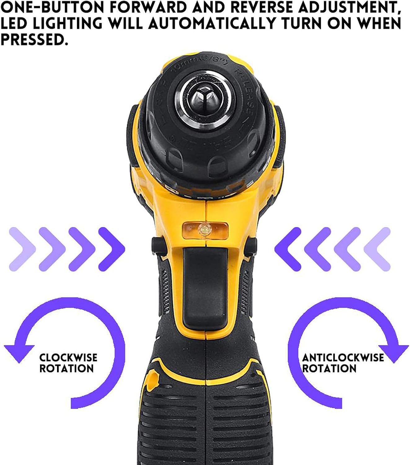 18V Electric Screwdriver, with Lithium-Ion Battery Cordless Drill Home DIY Power Tools