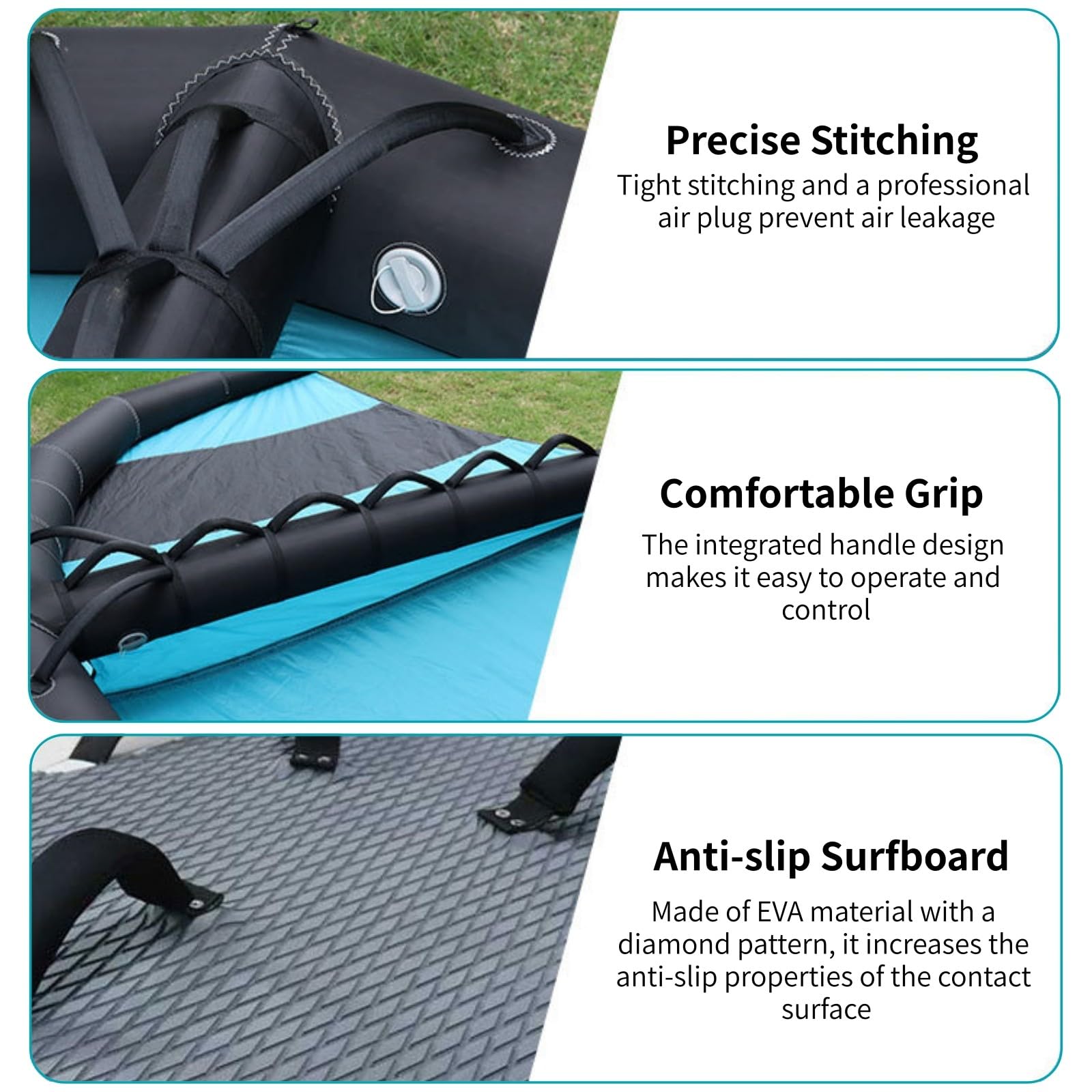 Combinación de Tabla hidroala Inflable y Wing Foil - 358x208 cm Wind Wingfoil, Kit Completo Listo para Usar para Deportes acuáticos, Kitesurf, Surf