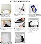 Magnetic Whiteboard Contact Paper, 76 * 100cm(30" x 40" Stick on Magnetic Dry Erase White Board Sticker on Wall, Easy to Write for Drawing, School, Office, Kitchen Fridge | Stick on magnetic white boards for walls. Magnet receptive magnetic board for