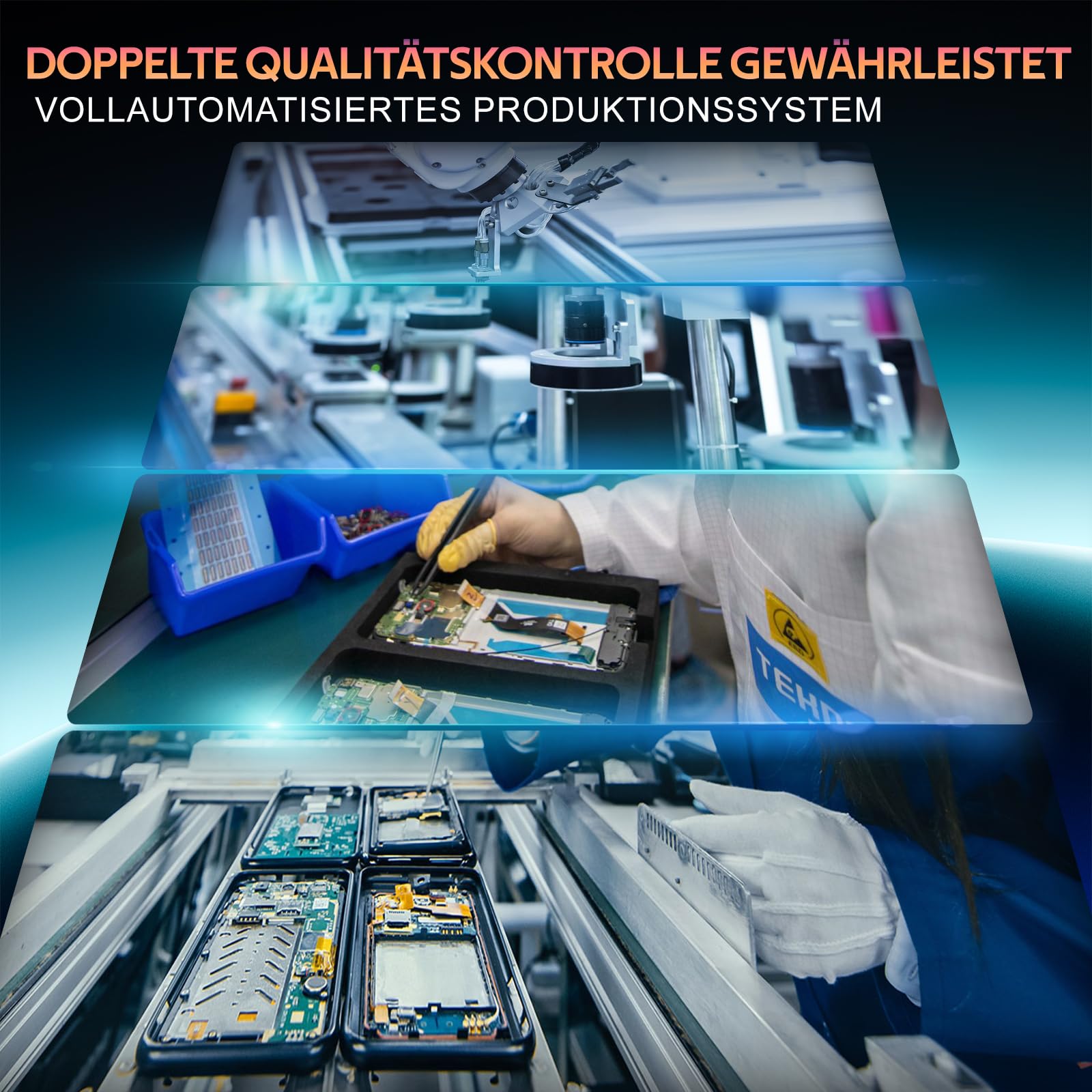 Ladebuchse Ersatz für Samsung Galaxy A52 4G/5G, Reparaturset | Ladeanschluss Dock Connector mit Mikrofon, Charger Repair und Reparaturset mit Werkzeugen.