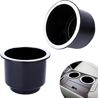2PCS Cup Holder Insert, Plastic Cupholder Insert for Car, Universal Drop In Cup Holder, Car Seat Cups Holders Replacement for Sofa Boat Rv Couch Golf Cart Truck Poker Table, for 2.8" to 3.7" Cups Base