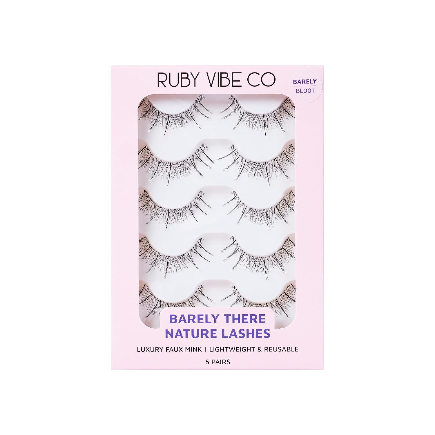 Natural Eyelash Strips, Wispy False Eyelashes for Everyday Wear