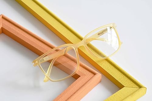 Miniatura 2 de Eyekepper Gafas de lectura con bisagras de resorte para lectores de marco grande, para hombres y mujeres (amarillo)