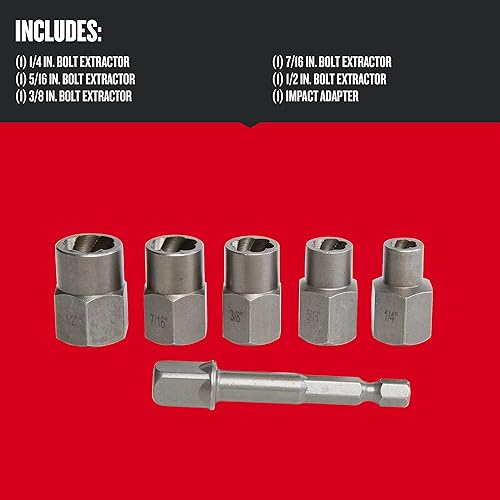 Miniatura 2 de CRAFTSMAN Extractor de tornillos, juego de 6 piezas (CMAT136)