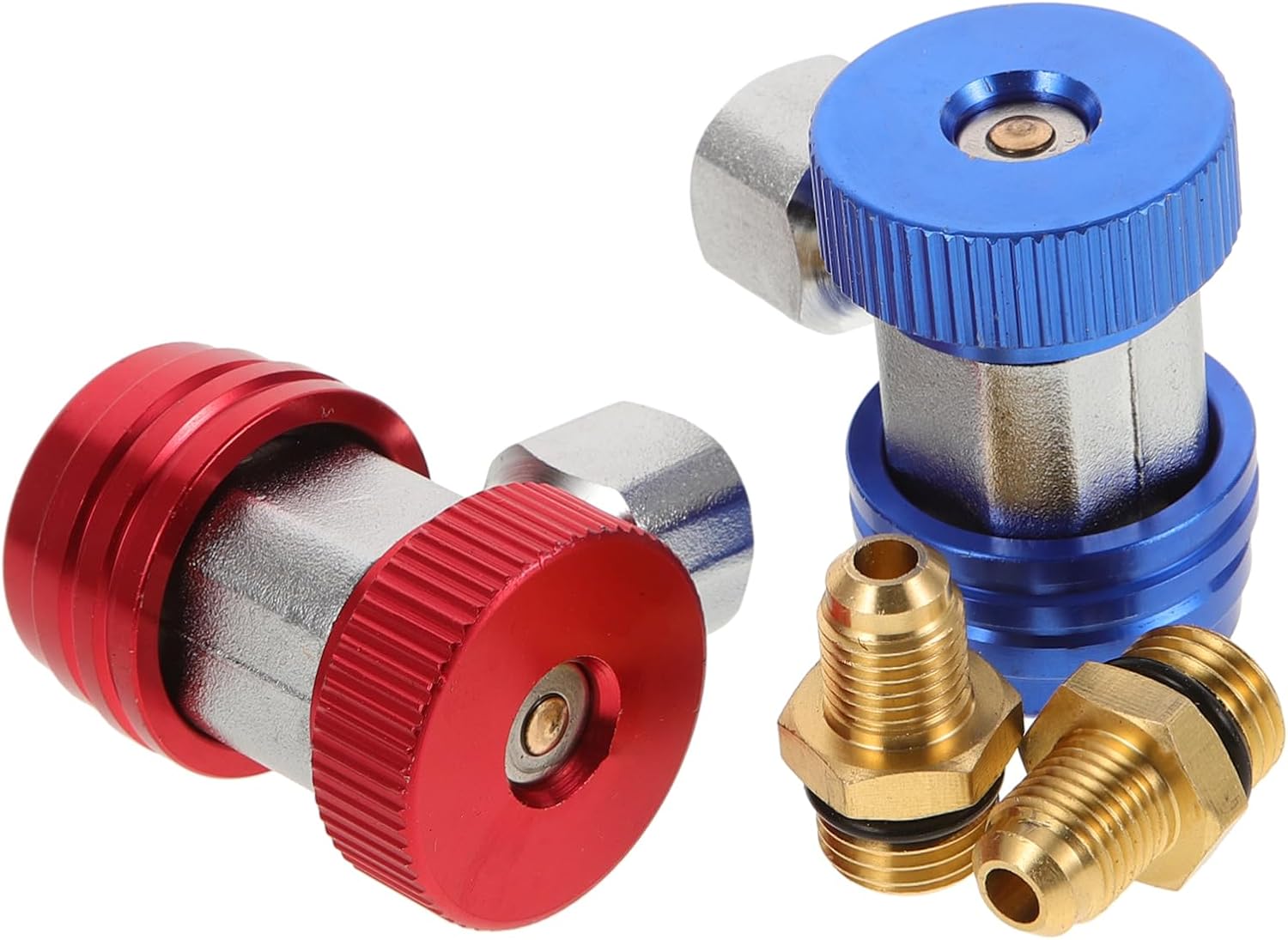 4pairs Quick Couplers for Automotive Air Conditioning Adapters for Enhanced Cooling Performance Compatible Quick Connect Fittings