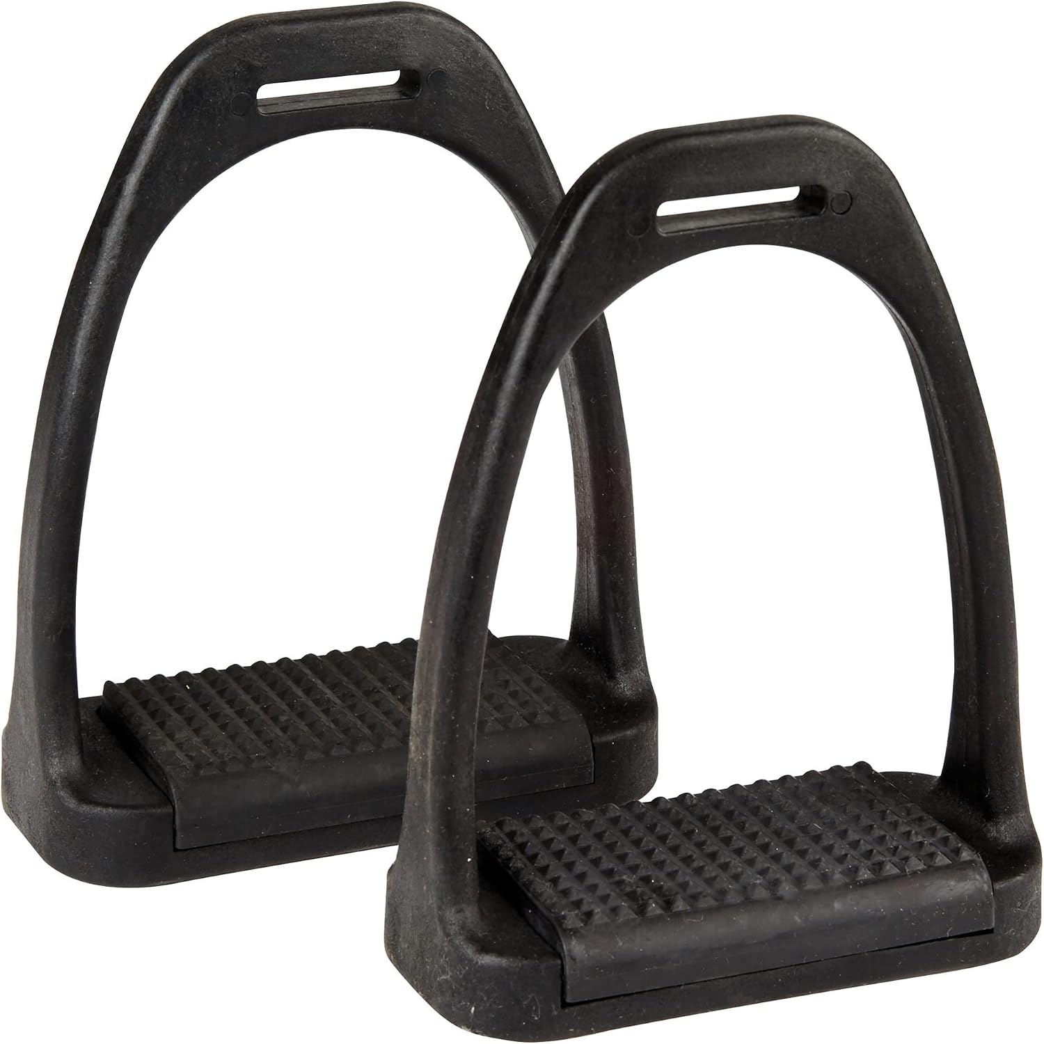Korsteel Polymer Stirrup Irons With Coloured Treads Black 4.5"