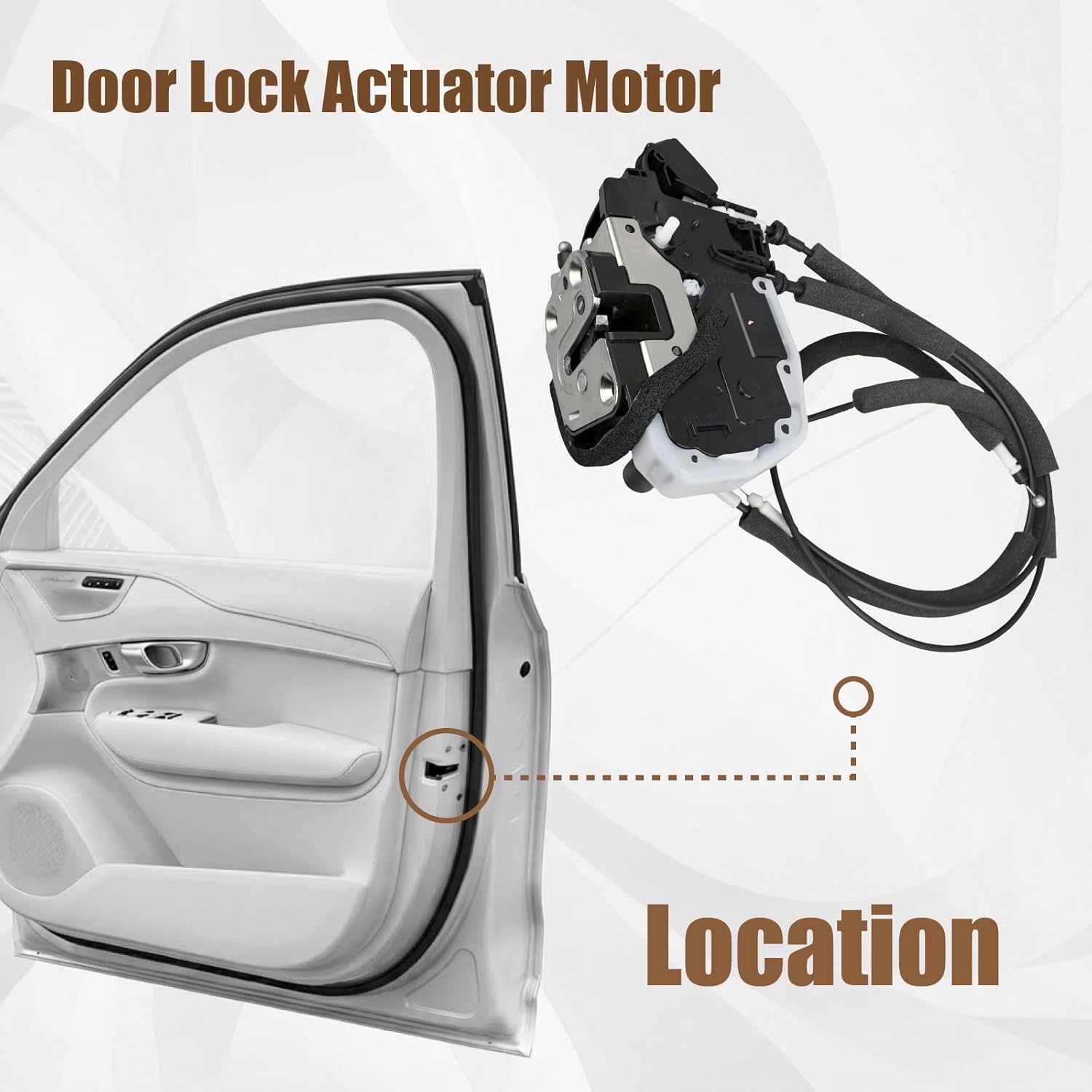 82500-JM00A Rear Right Door Lock Actuator Motor Compatible with Rogue 2008 2009 2010 2011 2012 2013 2014 2015