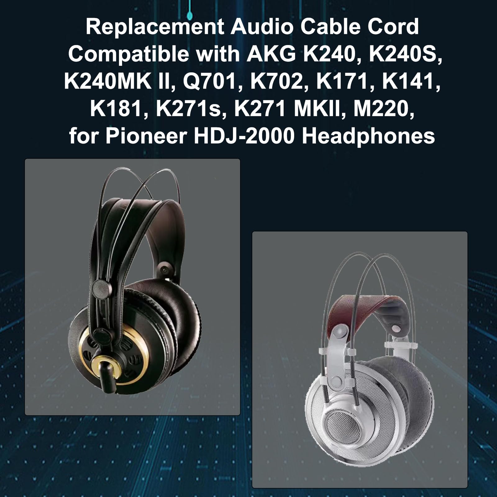 Amazon | SPTSSWET 交換用オーディオケーブルコード AKG K240、240S