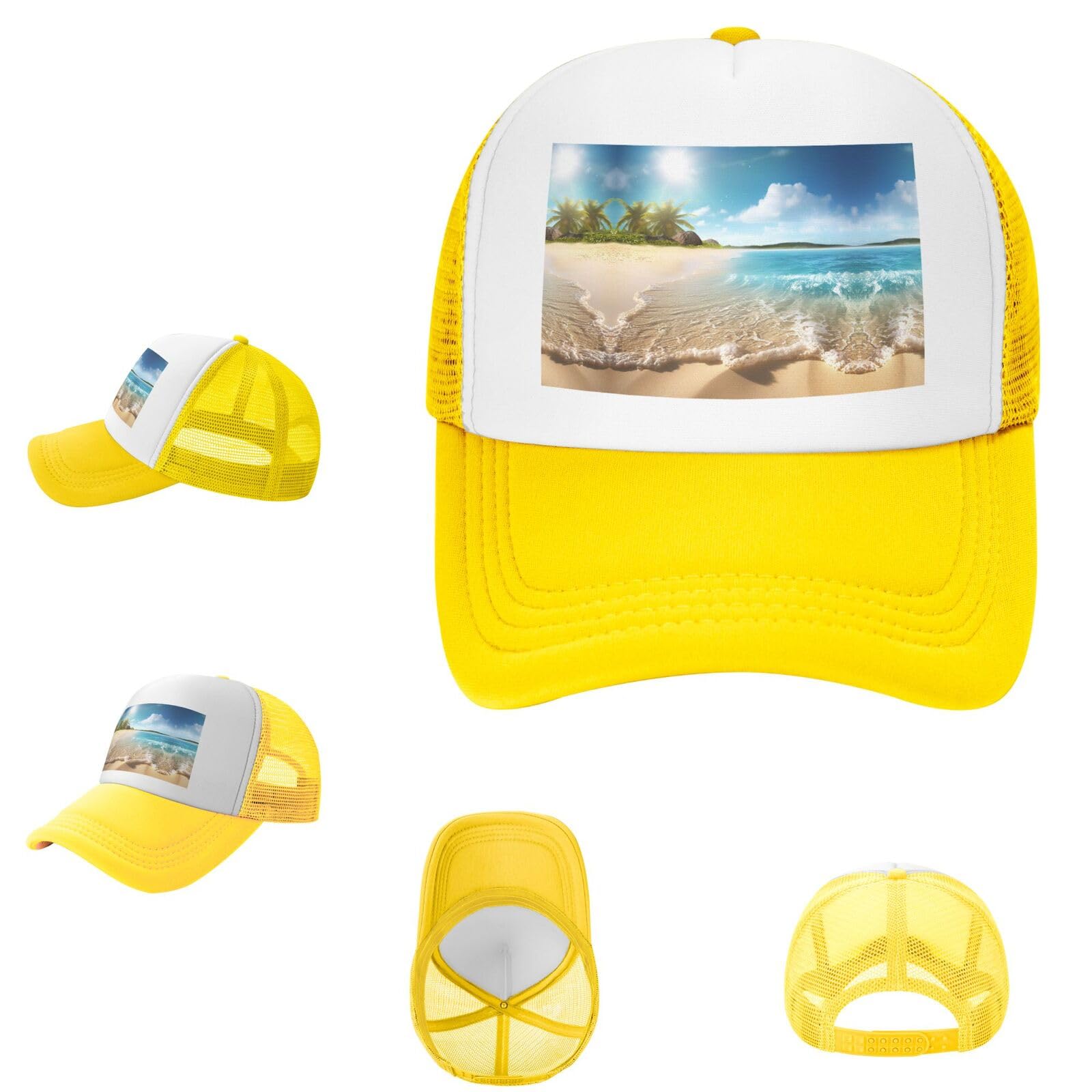 Mesh Trucker Hat Baseball Cap Adjustable Snapback Golf Dad Hat Beach Sun Hats for Men Women