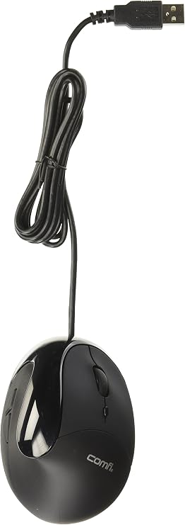 ACP EM011-BK USB Black Comfi Ergonomic Mouse By Ergoguys
