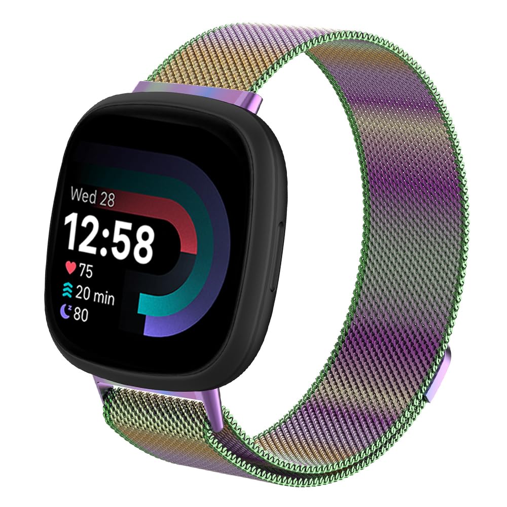 Moydolo Compatible with Fitbit Versa 3 Versa 4 Bands Women Men