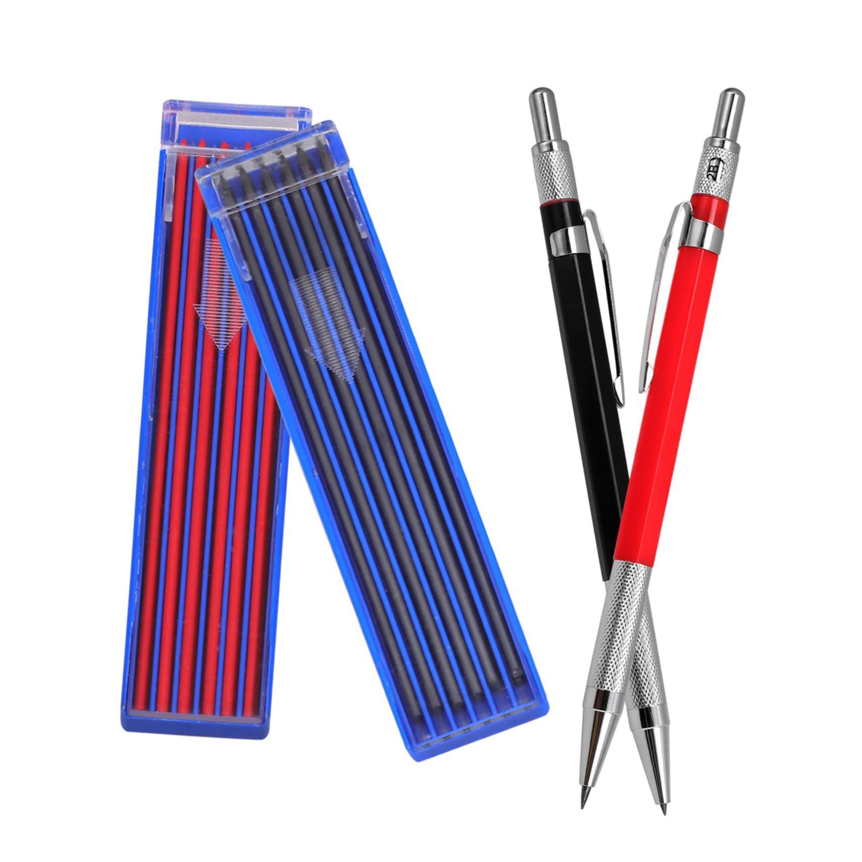 NUOBESTY 5 Set Carpenteria Penna Di Marcatura Matite Di Falegname Matita Meccanica Penne Rosse Studenti Penna Di Scrittura Conveniente Matite Forniture Di Ingegneria Matita Per