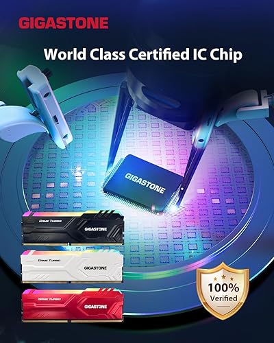 Miniatura 6 de RAM DDR4 RGBGIGASTONE Game TURBO Kit de 16 GB (2 x 8 GB) DDR4 3600 MHz PC4-28800 CL 18-22-22-42 Intel XMP 2.0 AMD Ryzen 1.35V UDIMM 288 Pin