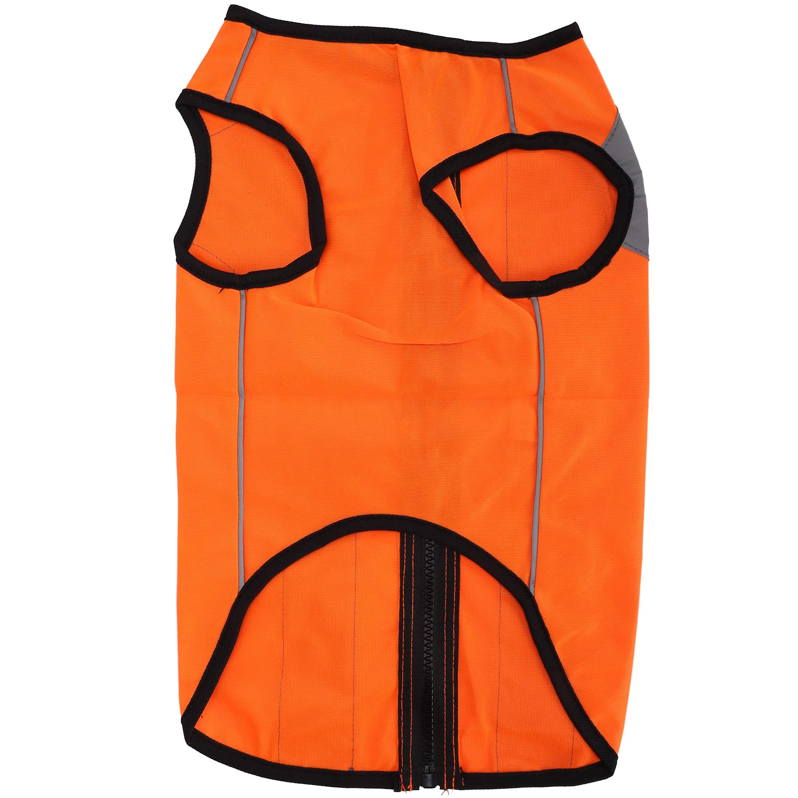 Gilet Réfléchissant de Sécurité pour Chien, Veste Lumineuse Fluorescente Haute Visibilité pour Les Promenades Nocturnes, Gilet à Fermeture éclair pour Animaux de Compagnie pour(XL-Orange Fluo)