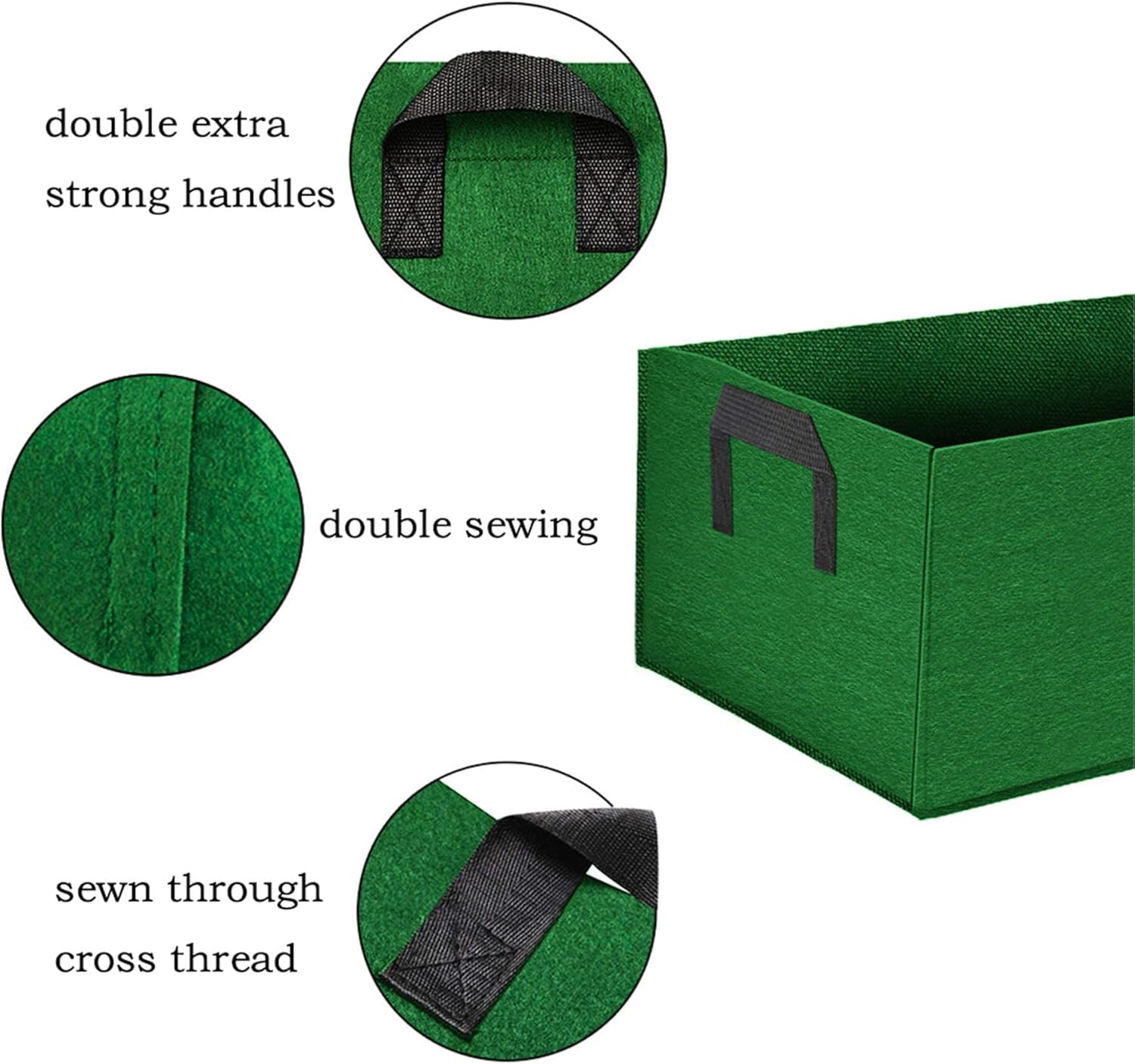 Buy labworkauto Grow Bags 9 Gallon Fabric Raised Plant Bed Rectangular