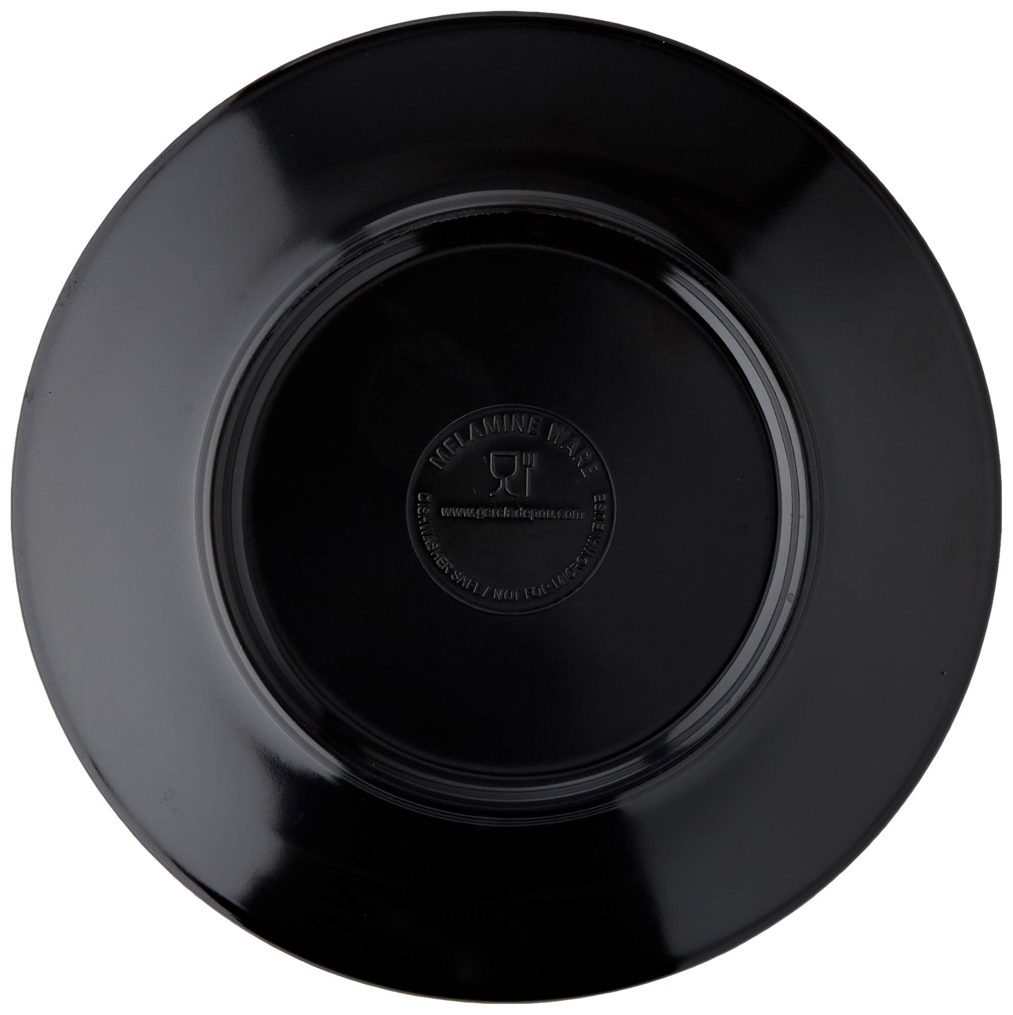 García de Pou 197.11 Plato, 15.3 cm, Set de 12, Negro