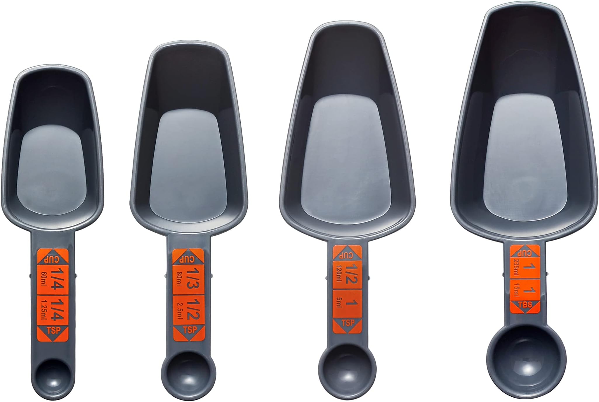 4-in-1 Dog Food Scoop Set - 1 Cup, 1/2 Cup, 1/3 Cup, 1/4 Cup Pet Food Measuring Cup for Dog Cat