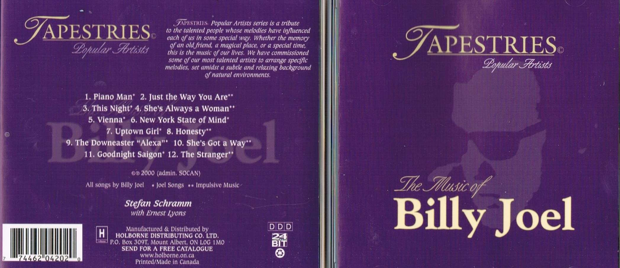 Tapestries, The Music of Billy Joel (instrumental relaxing background of natural environments) [Audio CD]