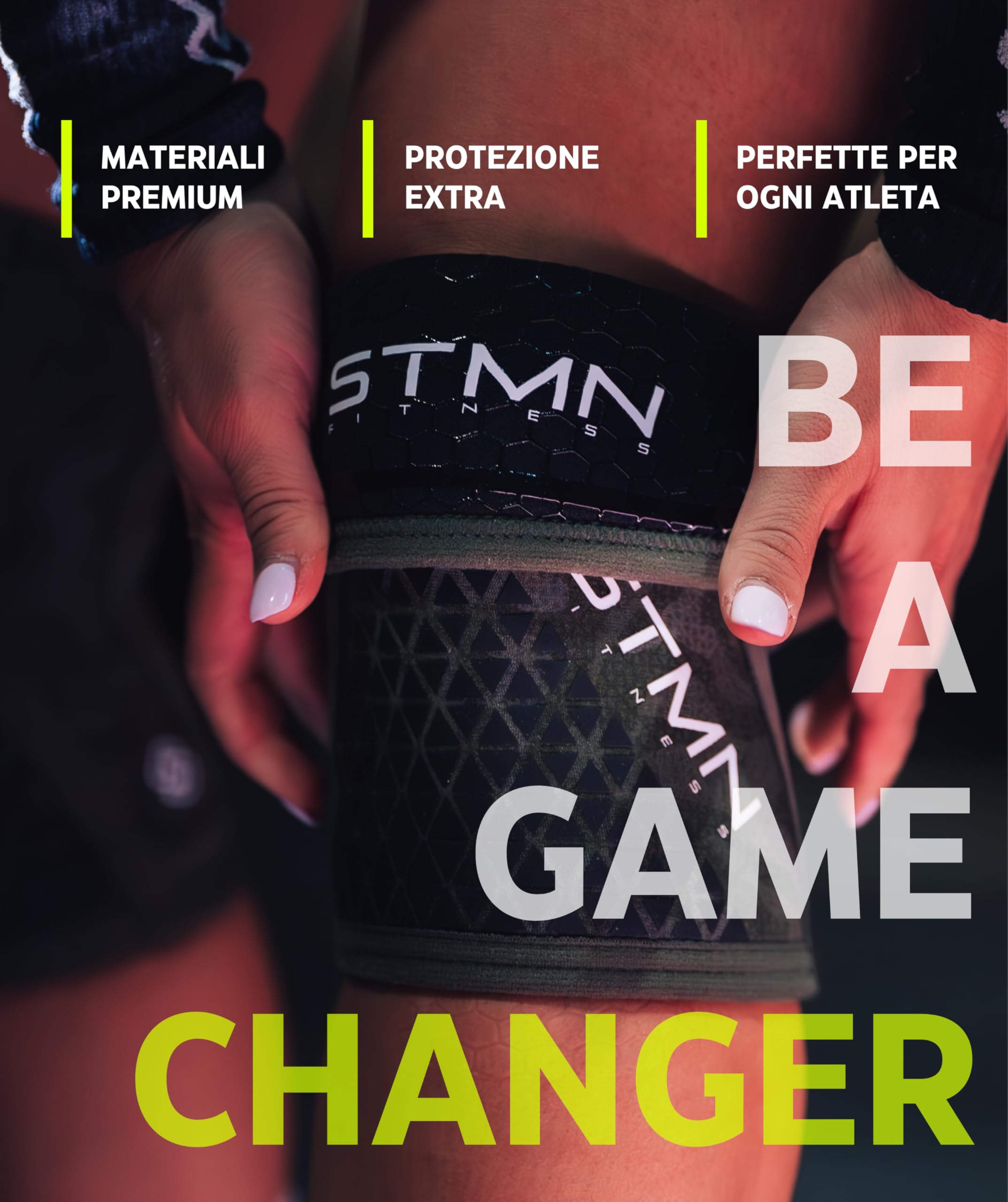 STAMINA FITNESS - Coppia di Ginocchiere Cross Training per Massima Protezione e Stabilità – Ginocchiere Per Workout, Pesistica e Powerlifting – Fascia Ginocchio Sportiva per Uomo e Donna