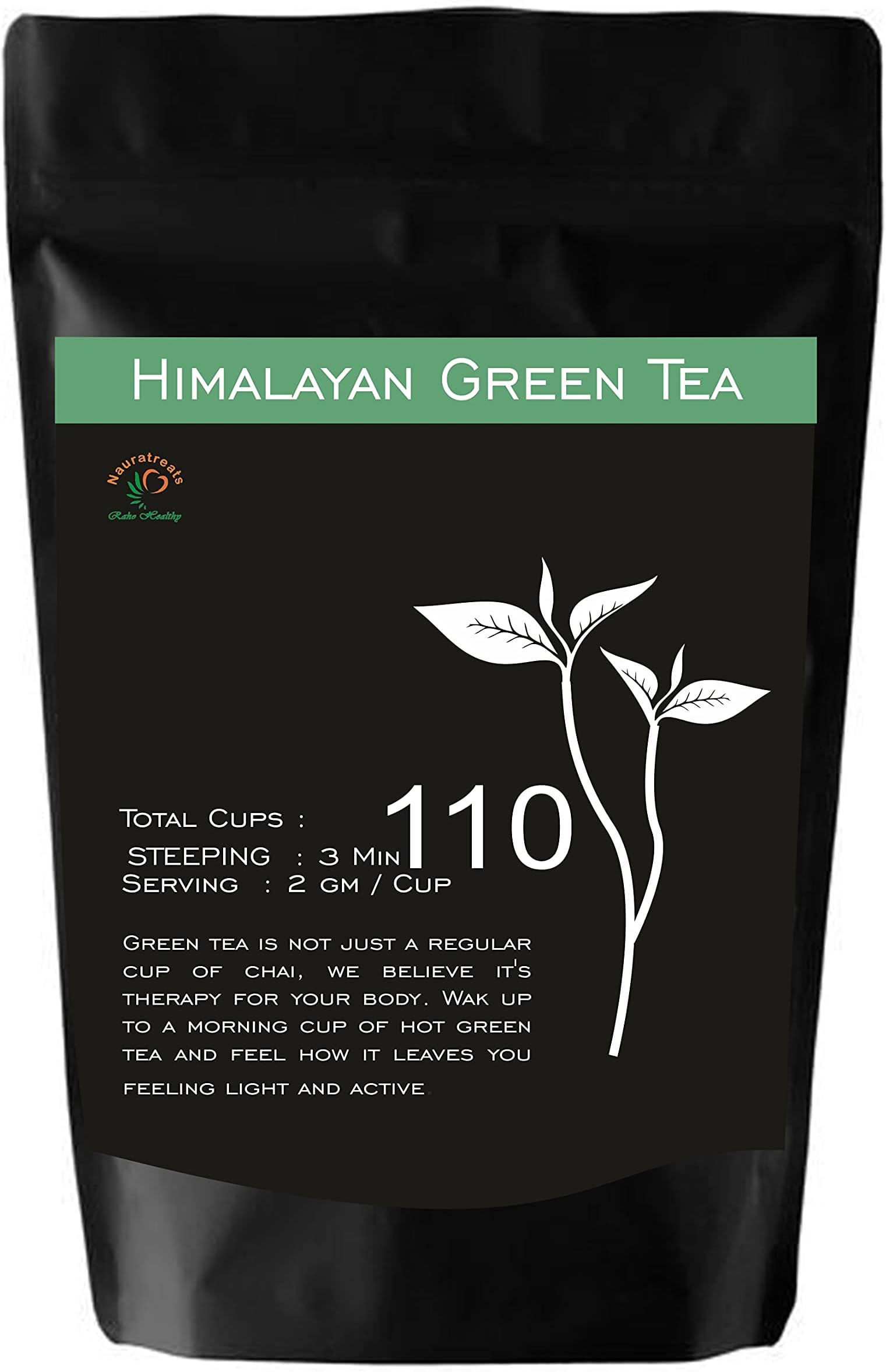 Nauratreats Raho Healthy Green Loose Leaf Tea for Weight Loss, 250 gm
