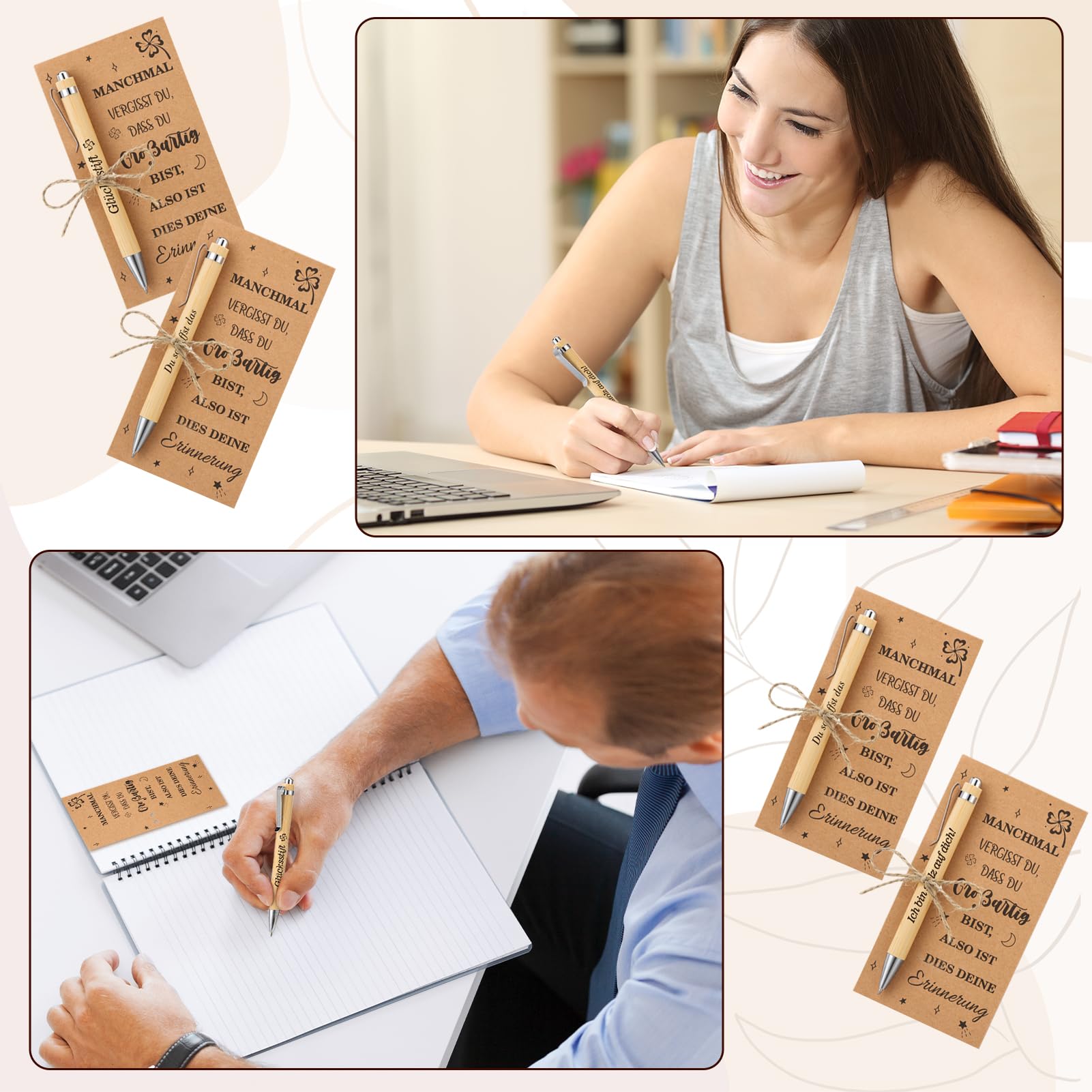 10 Dankeschön-Stifte Mit Geschenkbox – Motivierende Zitate Für Mitarbeiter & Kollegen