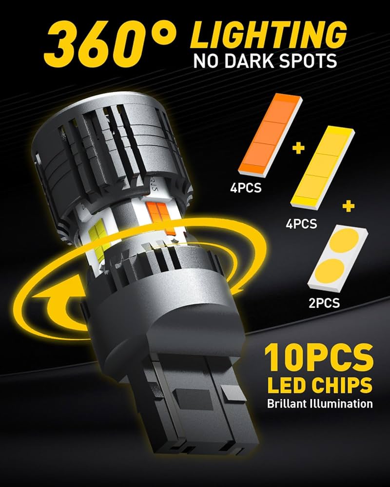 Amazon.com: AUXITO CANBUS 7443 7444NA Switchback LED Bulbs
