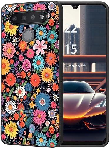 Miniatura 18 de Funda protectora duradera para LG Stylo 6 para LG Stylo 6 2020 6.8 pulgadas, diseño de hojas de aguacate