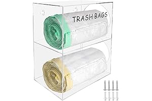 2 in 1 Large Trash Bag Roll Dispenser: Ultimate Storage Solution for Your Plastic Bags!