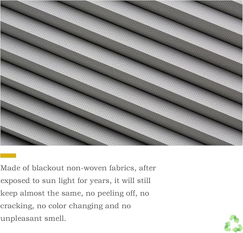 Miniatura 4 de MYshade CEL35GY72C - Persianas celulares opacas y sin cordones, persianas para ventanas fáciles de instalar, 35pulgadas de ancho x 72pulgadas de